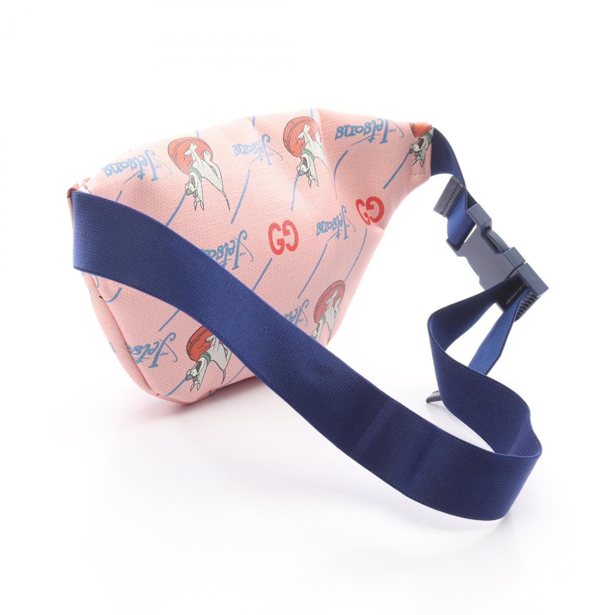Gucci Multi-Color Pink Coated Canvas Fanny Pack (Pre-Owned)