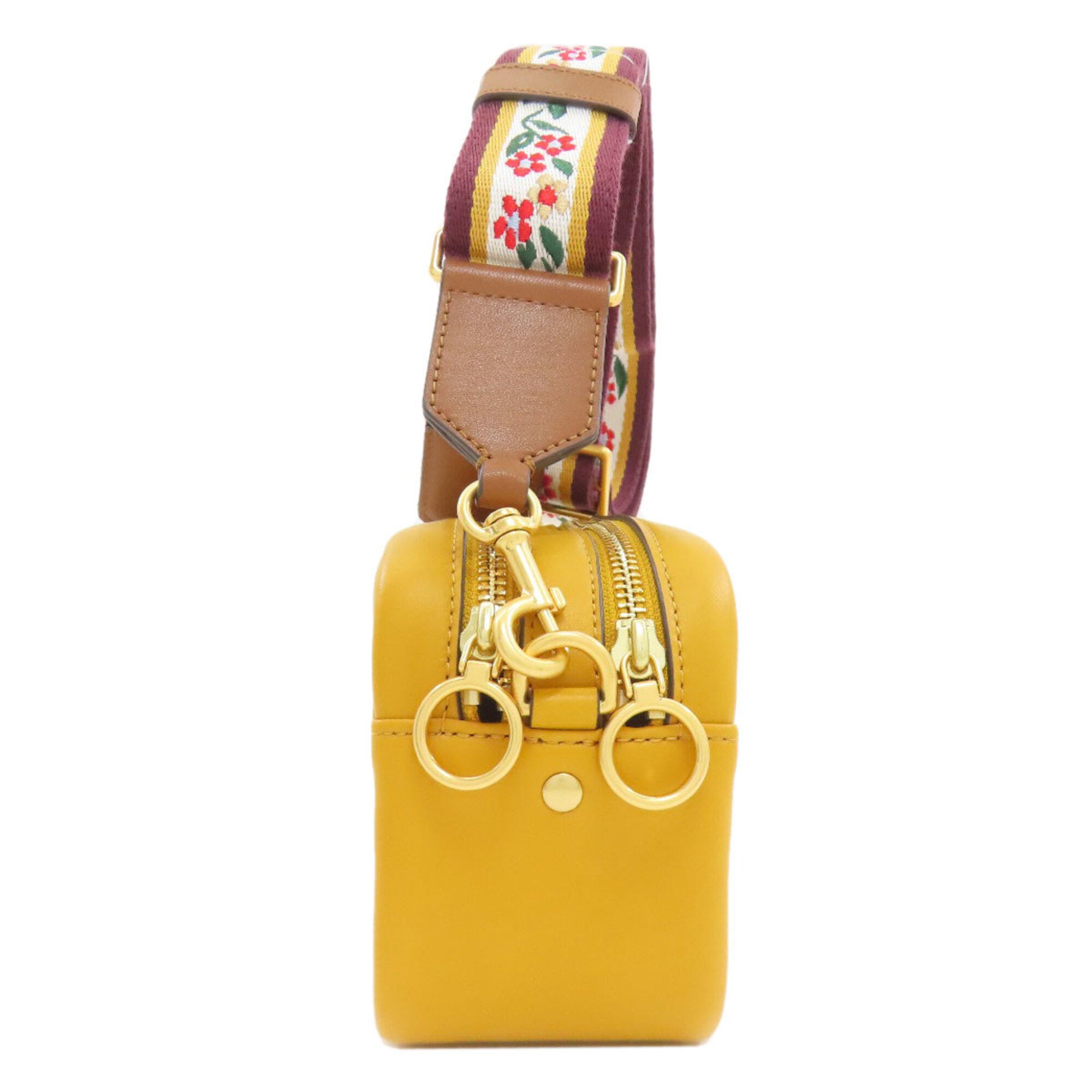 Tory Burch Yellow Leather Shoulder Bag (Pre-Owned)