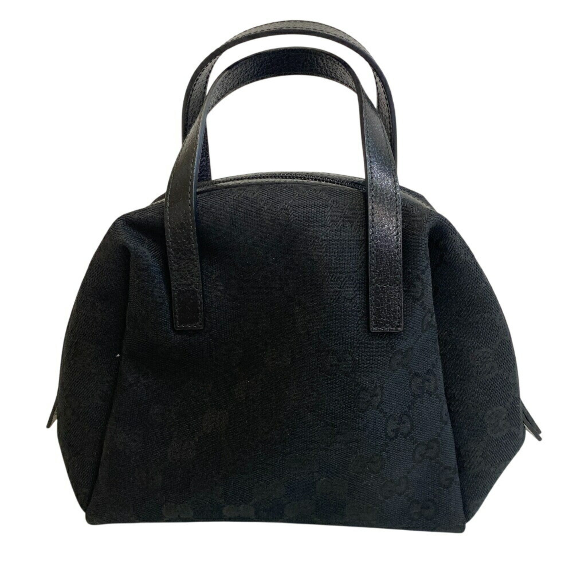 Gucci Black Gg Canvas Handbag (Pre-Owned)