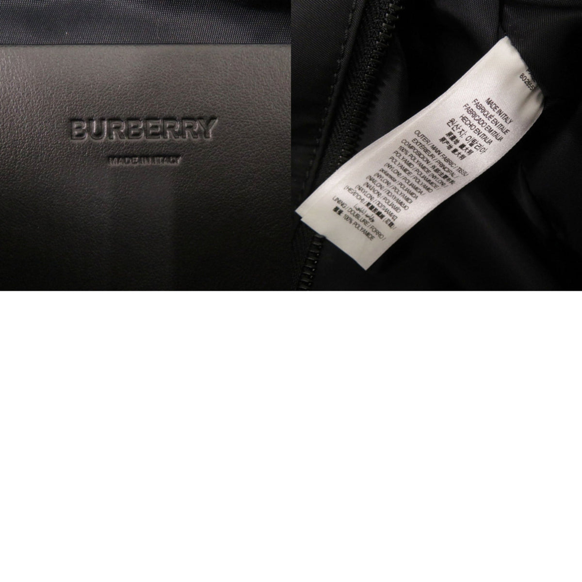 Burberry Beige Black Nylon Fanny Pack Sling Bag (Pre-Owned)