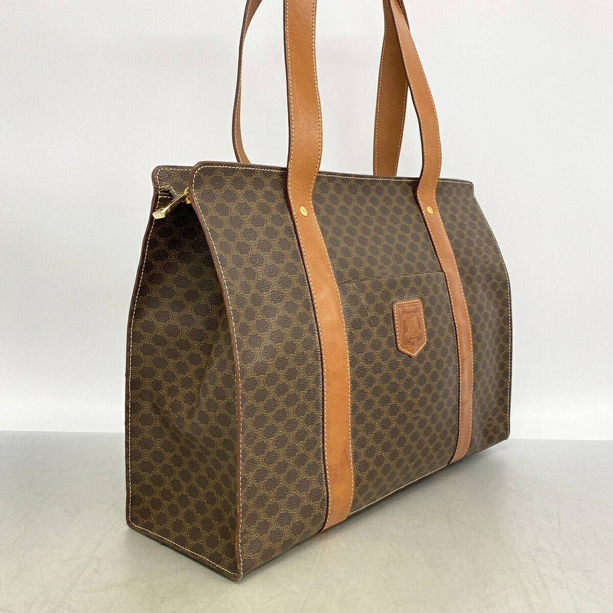 Celine Brown Pvc Tote Bag (Pre-Owned)