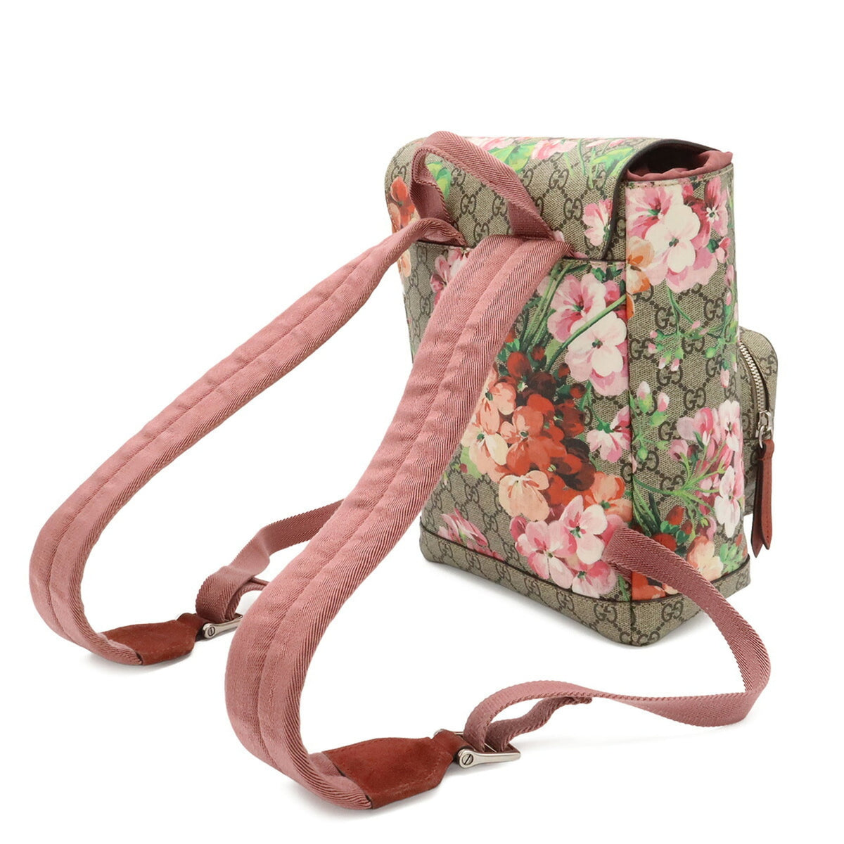 Gucci Beige Pink Multi-Color Pink Gg Supreme Backpack (Pre-Owned)