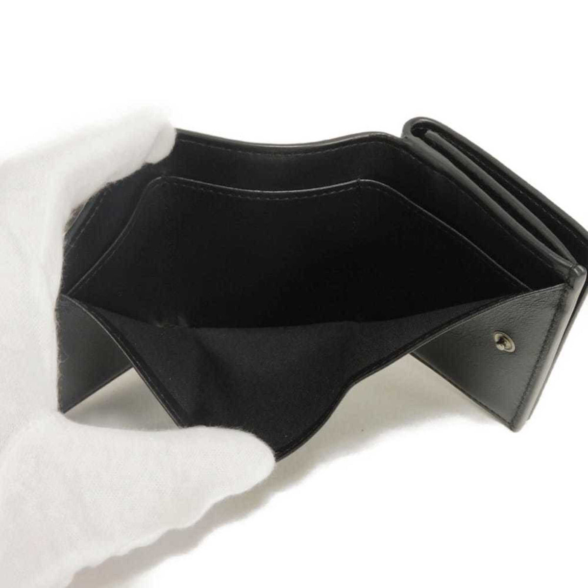 Fendi Black Gunmetal Wallet (Tri-Fold) (Pre-Owned)