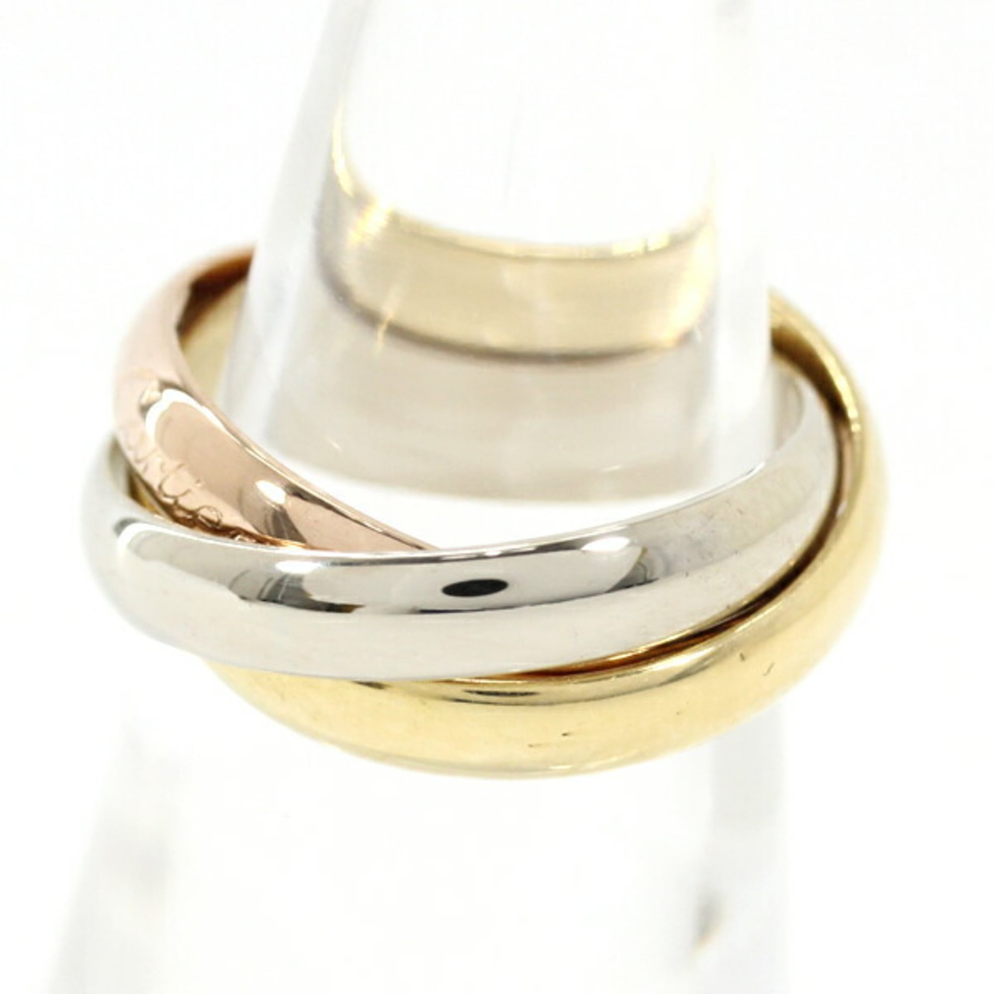 Cartier Trinity Pink White Yellow Band Ring (Pre-Owned)