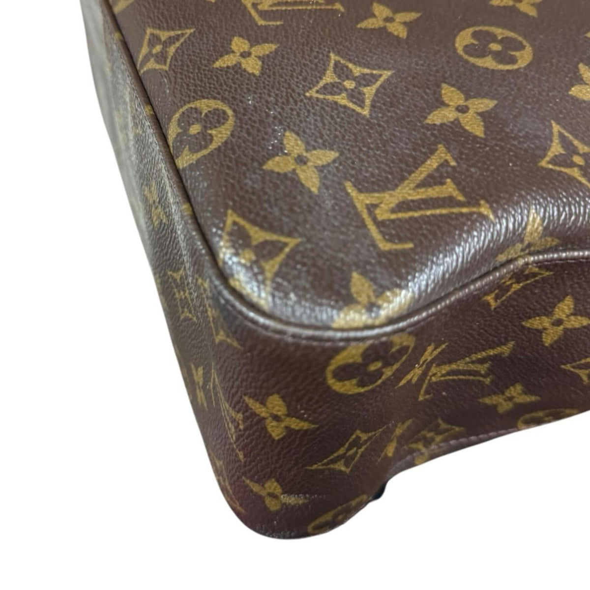 Louis Vuitton Brown Monogram Canvas Shoulder Bag (Pre-Owned)