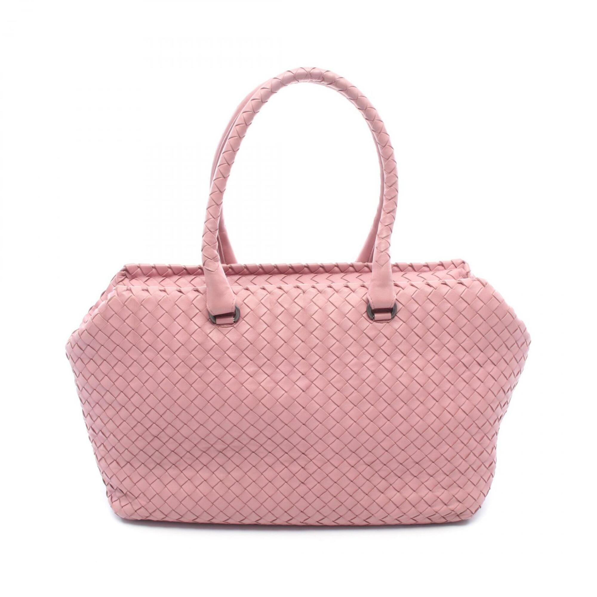 Bottega Veneta Pink Intrecciato Handbag Tote Bag (Pre-Owned)