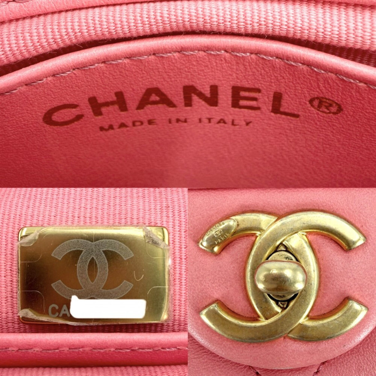 Chanel Pink Leather Shoulder Bag (Pre-Owned)