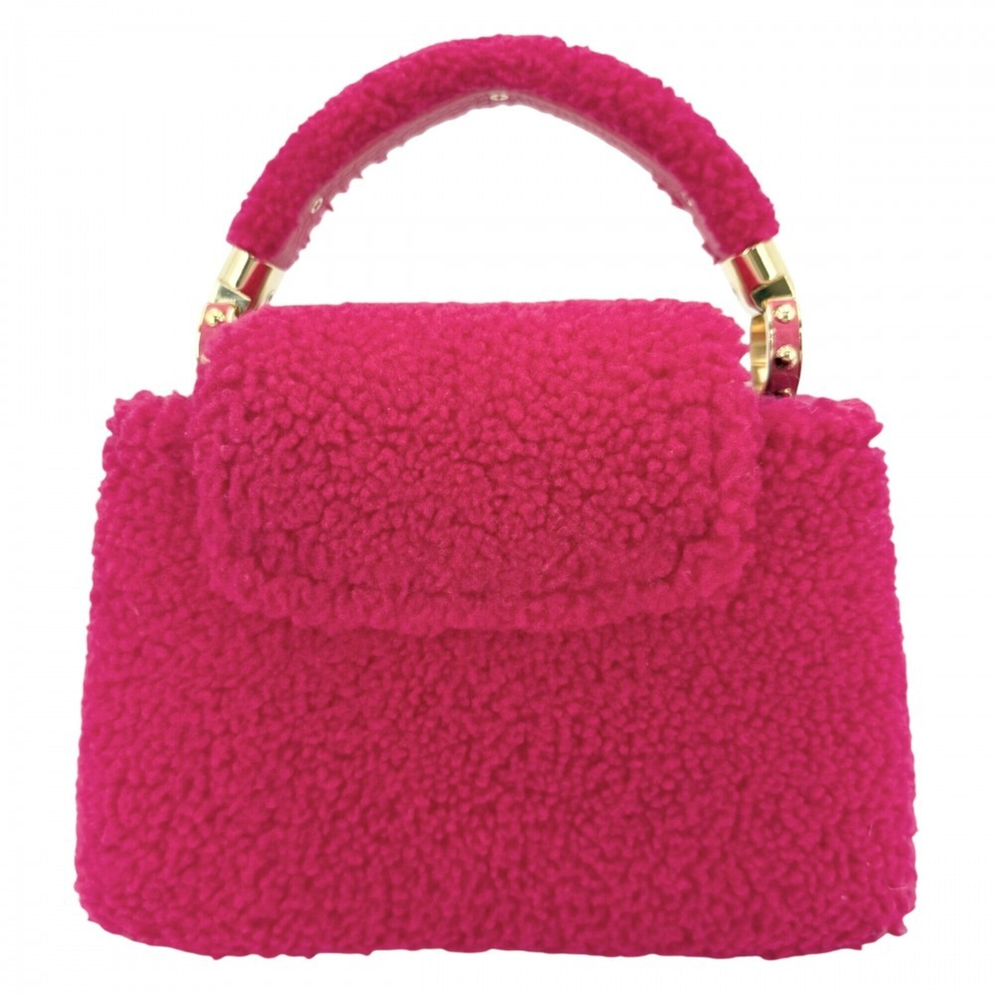 Louis Vuitton Hot Pink Leather Handbag Shoulder Bag (Pre-Owned)