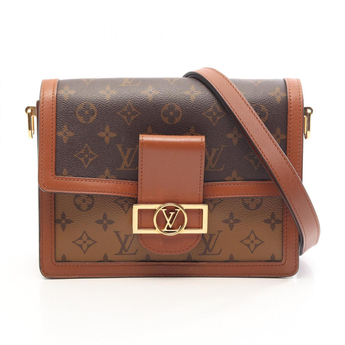 Louis Vuitton Brown Pvc Coated Canvas Leather Shoulder Bag (Pre-Owned)
