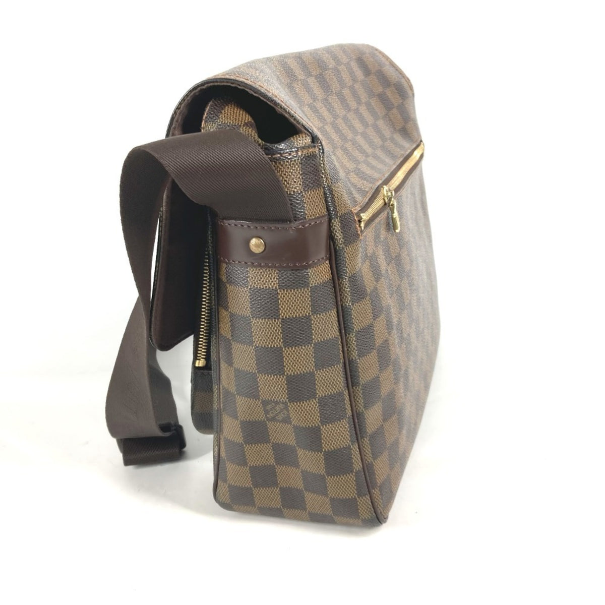 Louis Vuitton Brown Damier Canvas Messenger Bag Shoulder Bag (Pre-Owned)