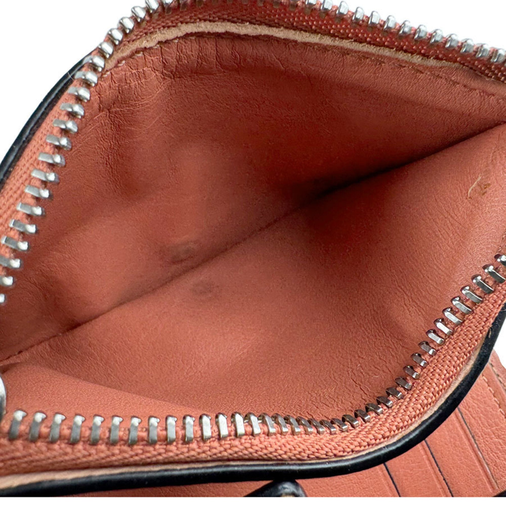 Loewe Brown Grayish Leather Wallet (Tri-Fold) (Pre-Owned)