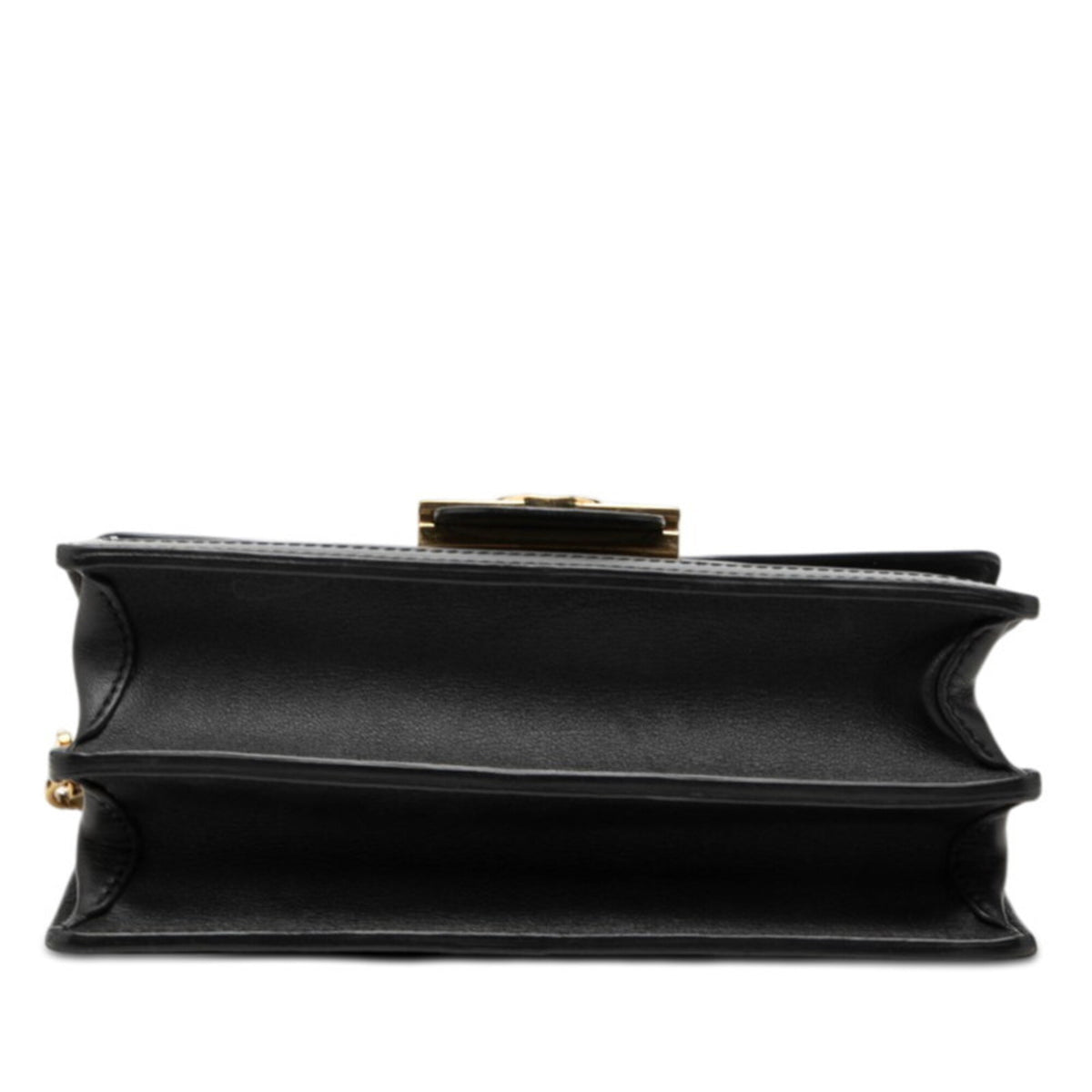 Louis Vuitton Black Leather Handbag Shoulder Bag (Pre-Owned)
