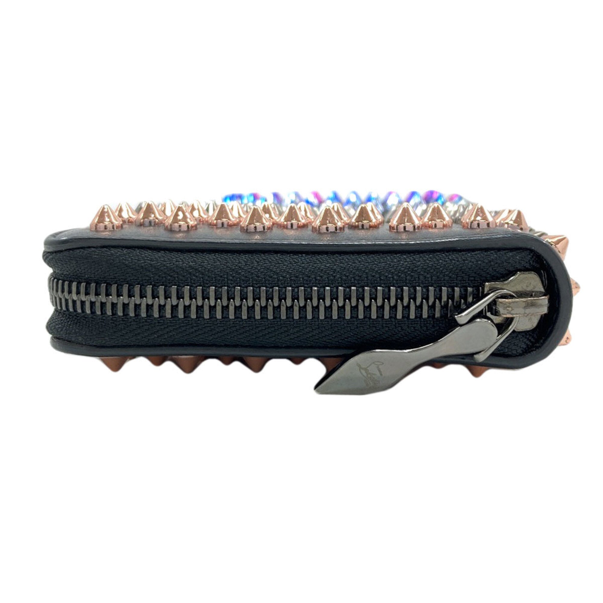 Christian Louboutin Black Leather Long Wallet (Bi-Fold) (Pre-Owned)