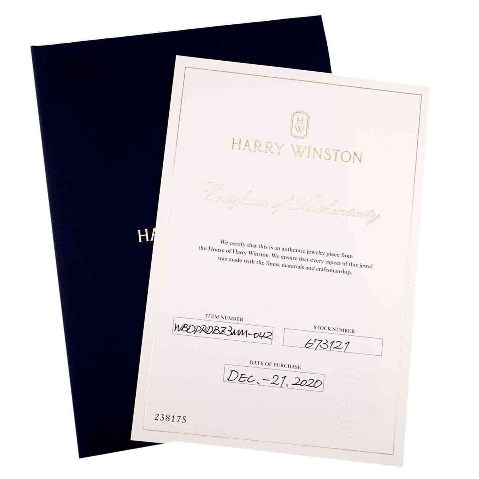 Harry Winston Platinum 950 Band Ring (Pre-Owned)