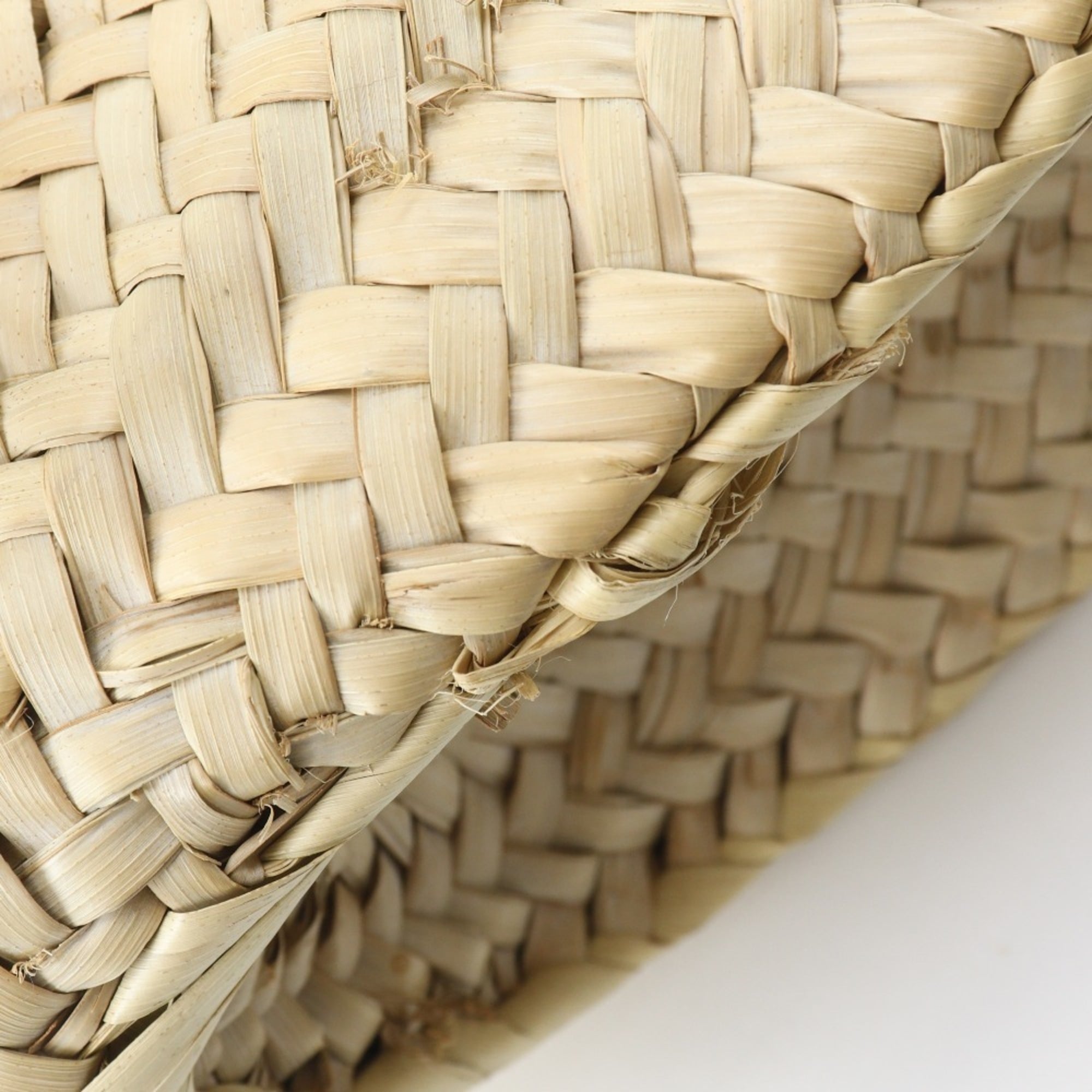 Loewe Beige Raffia Leather Basket Handbag (Pre-Owned)