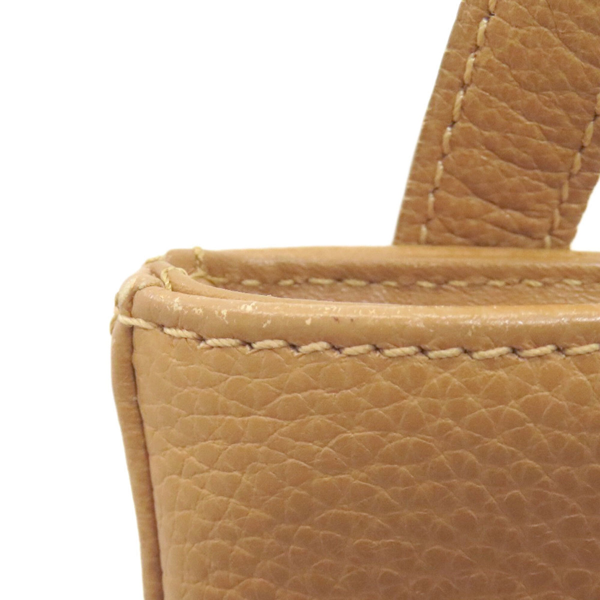 Longchamp Beige Leather Shoulder Bag (Pre-Owned)