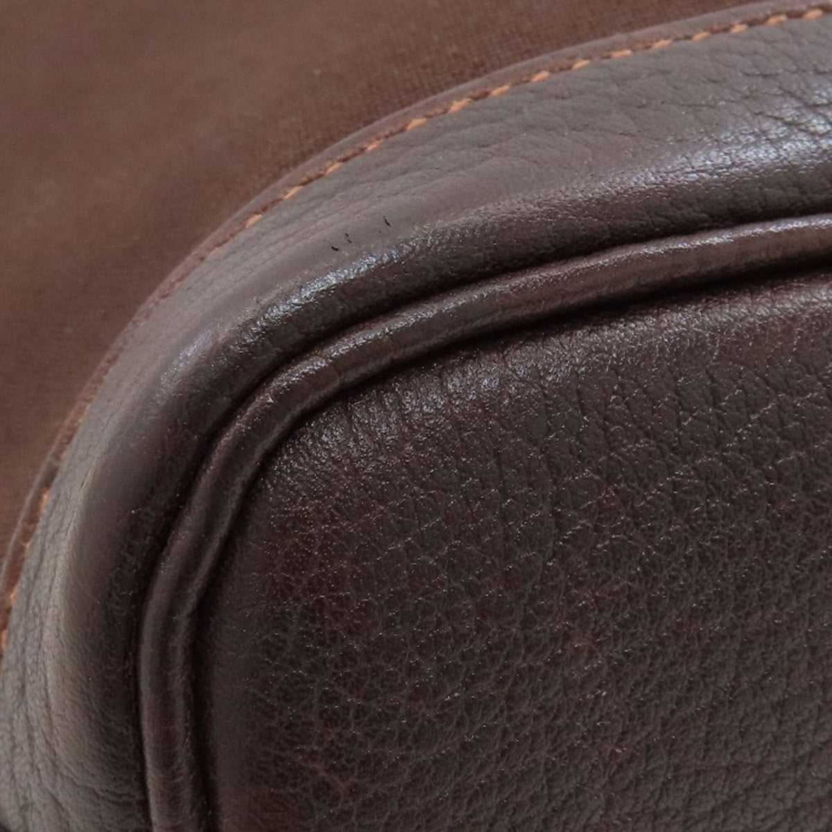 Hermes Dark Brown Leather Handbag (Pre-Owned)
