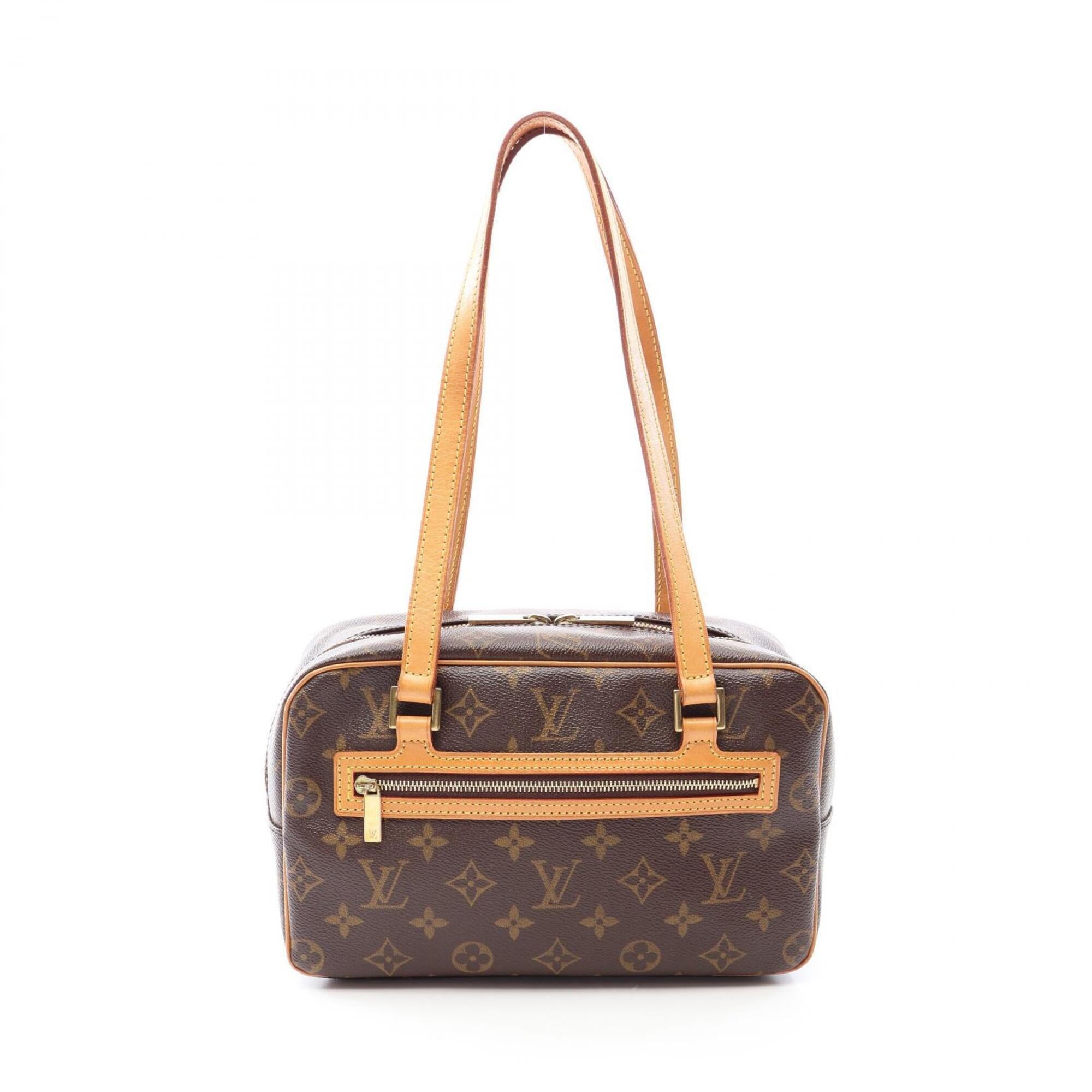 Louis Vuitton Brown Coated Canvas Pvc Monogram Leather Handbag Shoulder Bag (Pre-Owned)