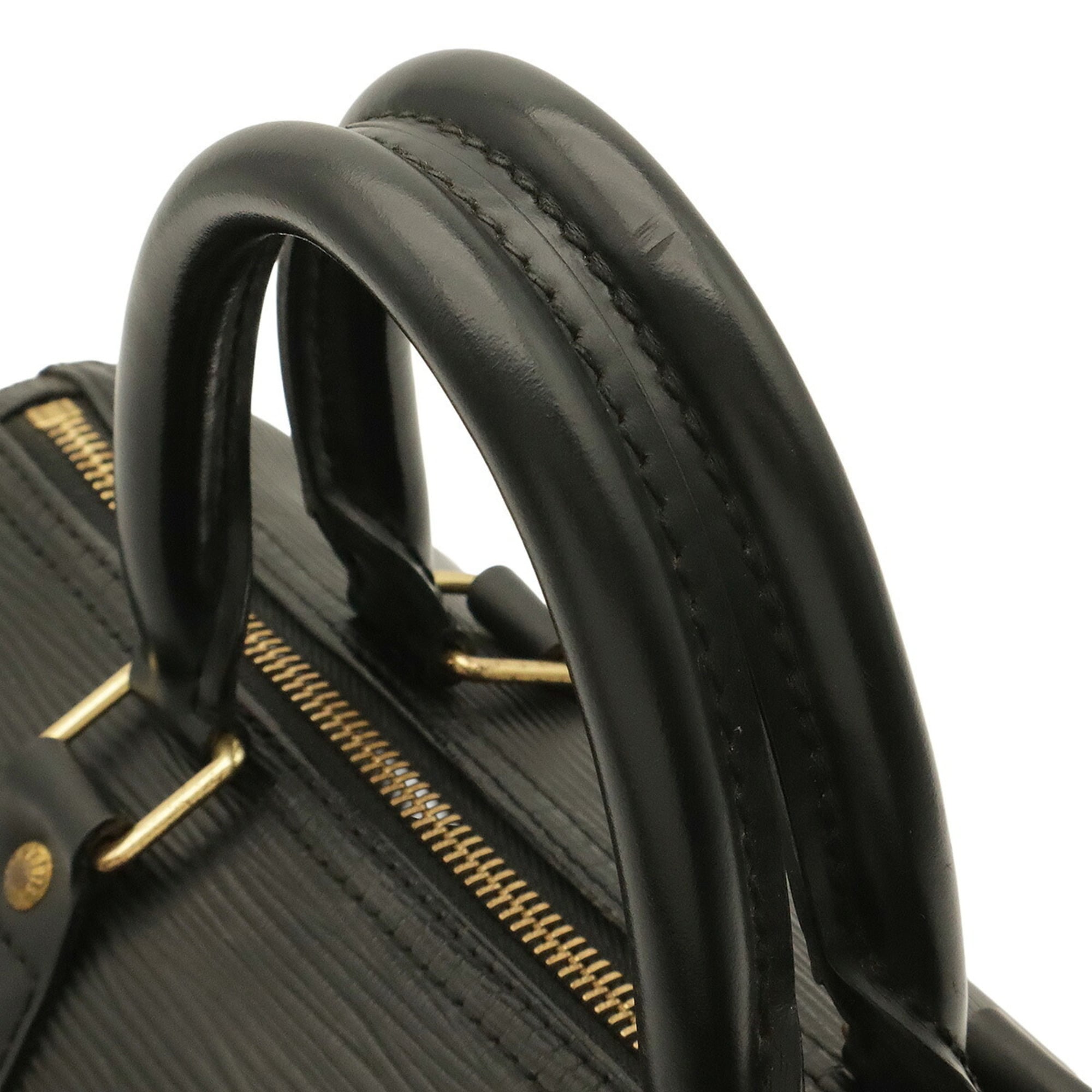 Louis Vuitton Noir Epi Leather Boston Bag Handbag (Pre-Owned)