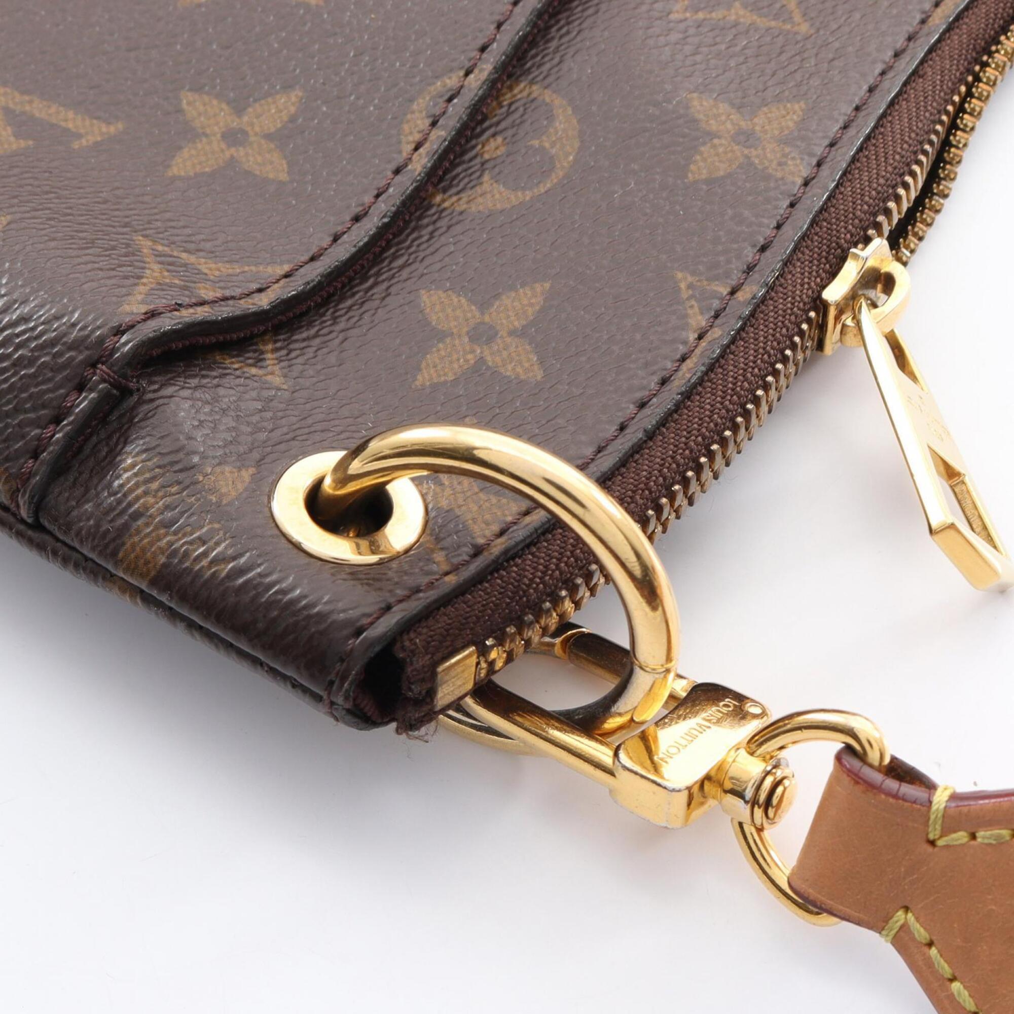 Louis Vuitton Brown Monogram Monogram Leather Handbag Shoulder Bag (Pre-Owned)