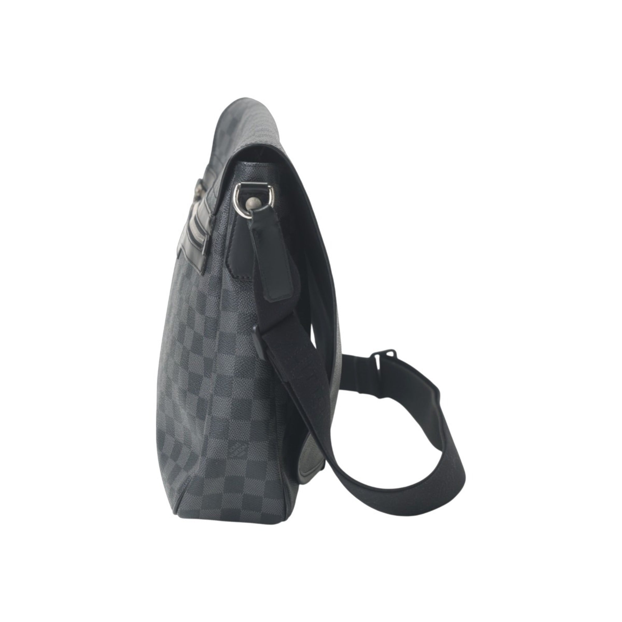 Louis Vuitton Black Damier Graphite Damier Graphite Shoulder Bag (Pre-Owned)