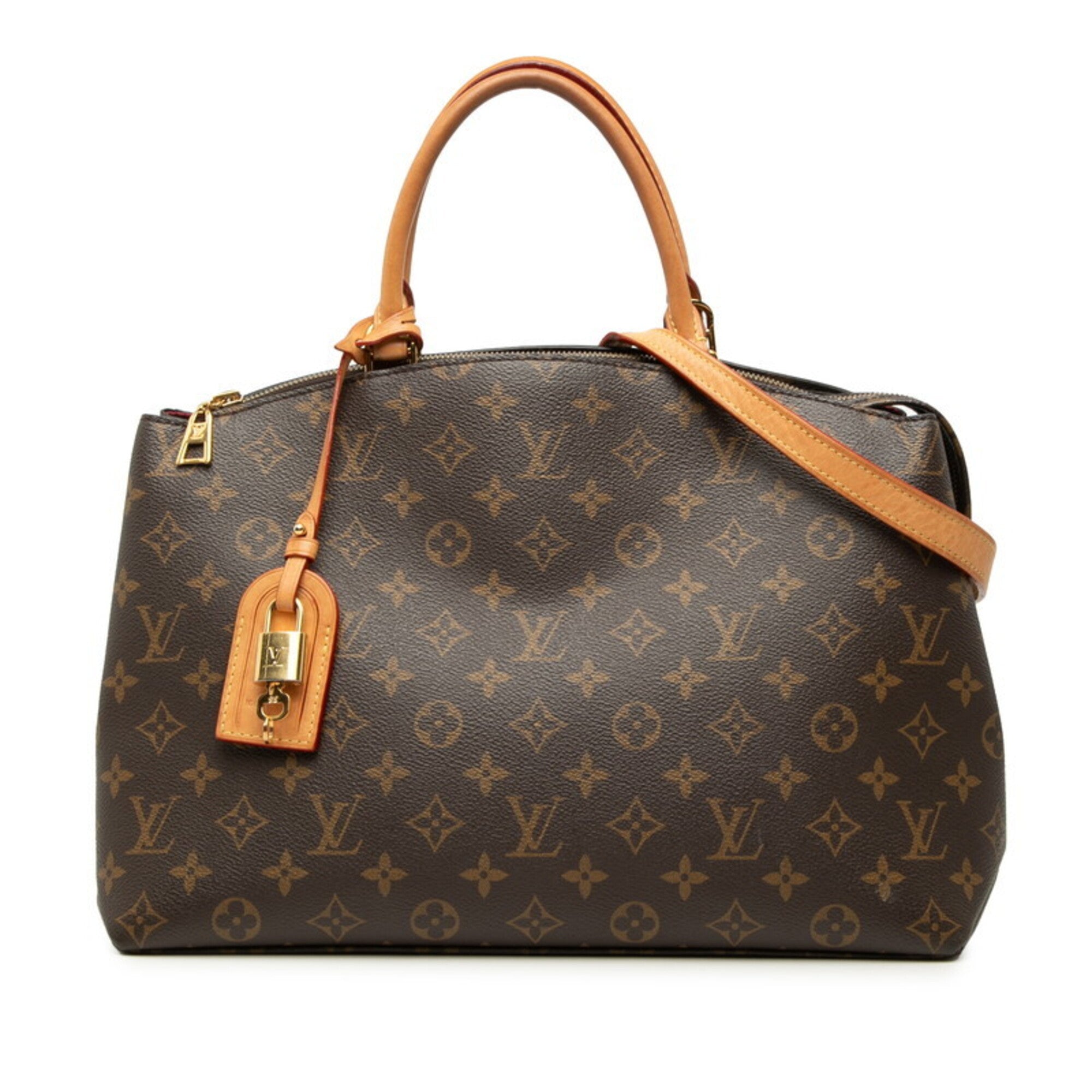 Louis Vuitton Monogram Brown Pvc Leather Handbag Shoulder Bag (Pre-Owned)