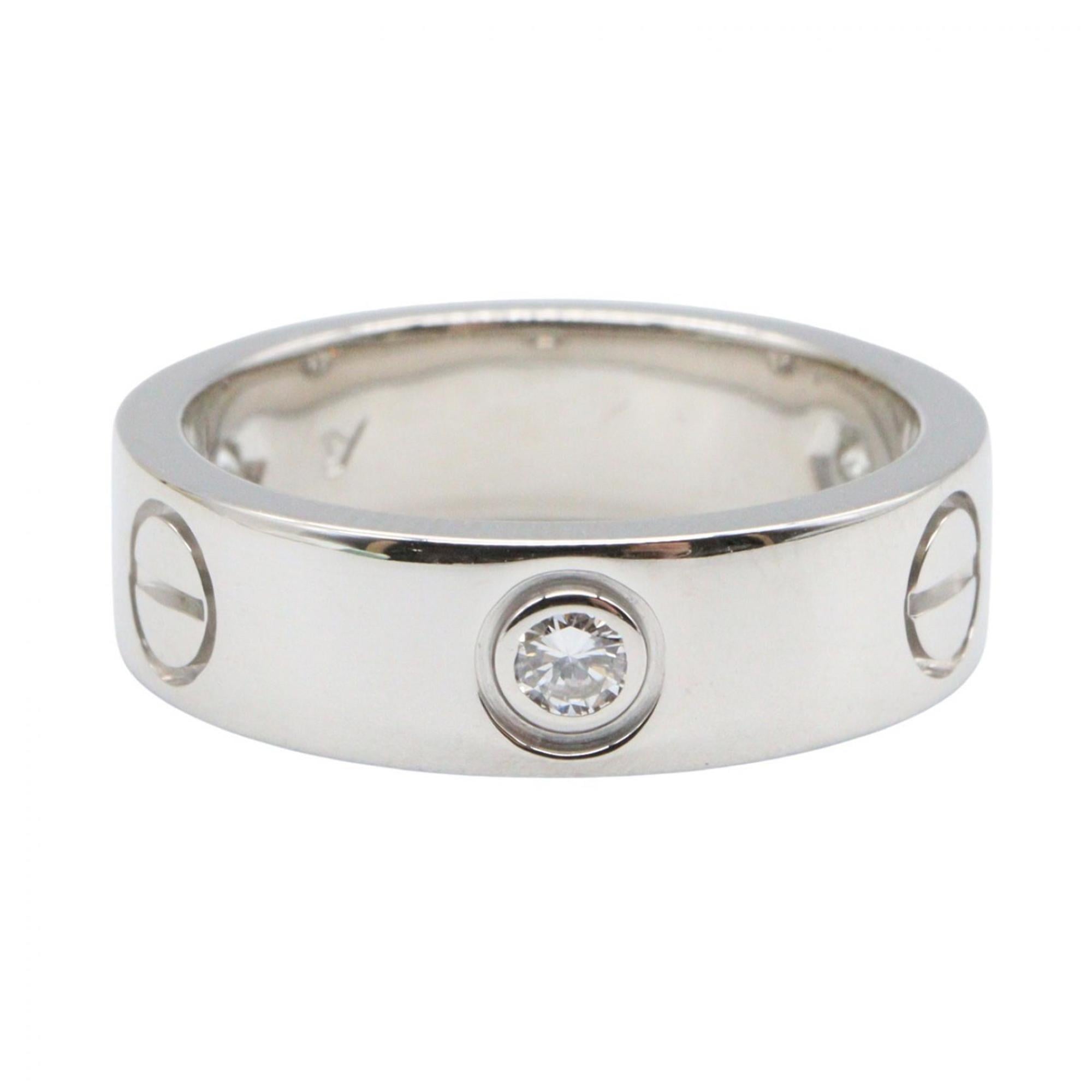 Cartier Silver Clear White Gold (18K) Band Ring (Pre-Owned)