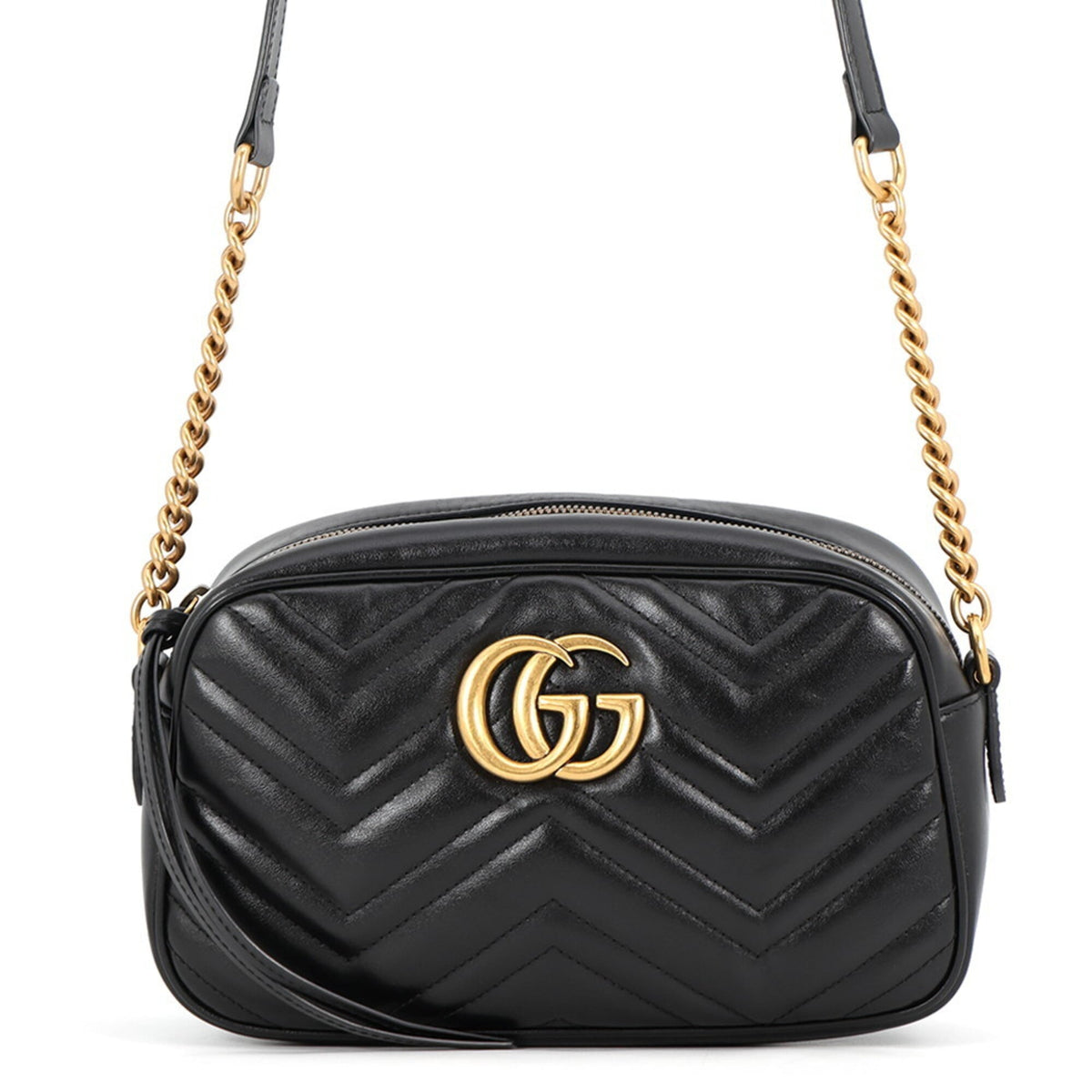 Gucci Black Leather Handbag Shoulder Bag (Pre-Owned)