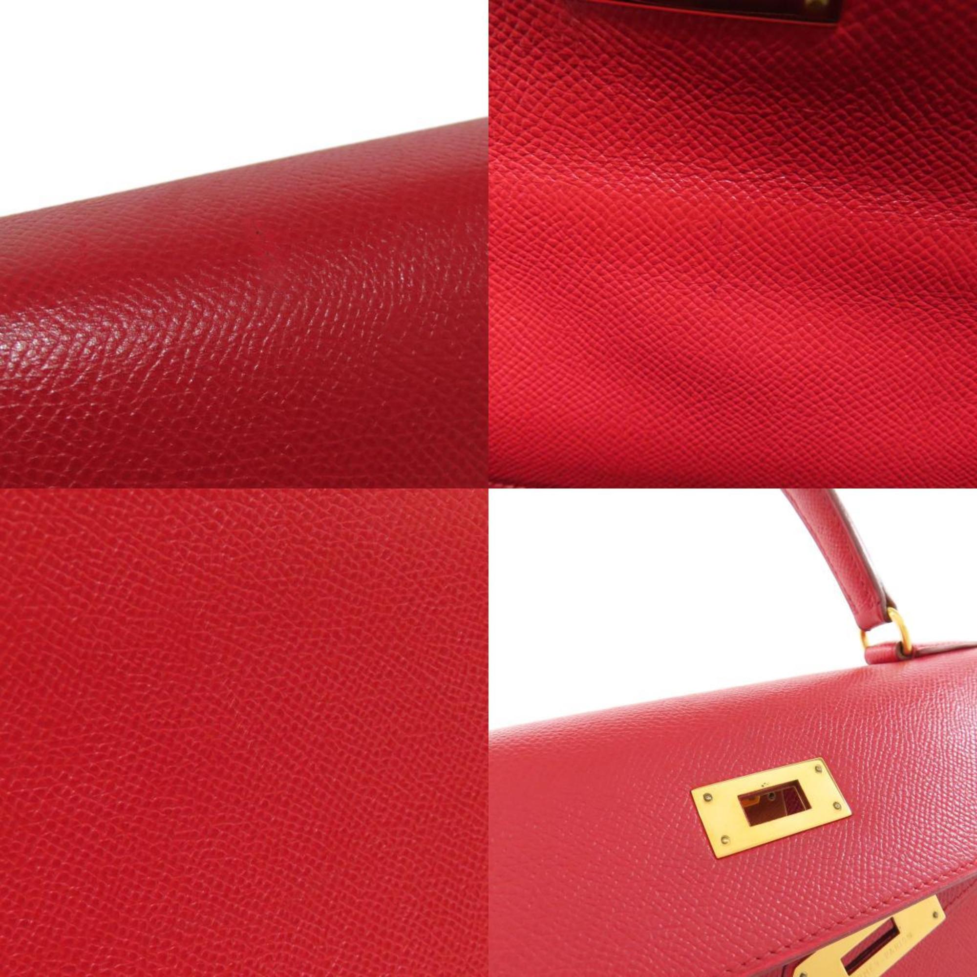 Hermes Red Color Epsom Leather Handbag (Pre-Owned)