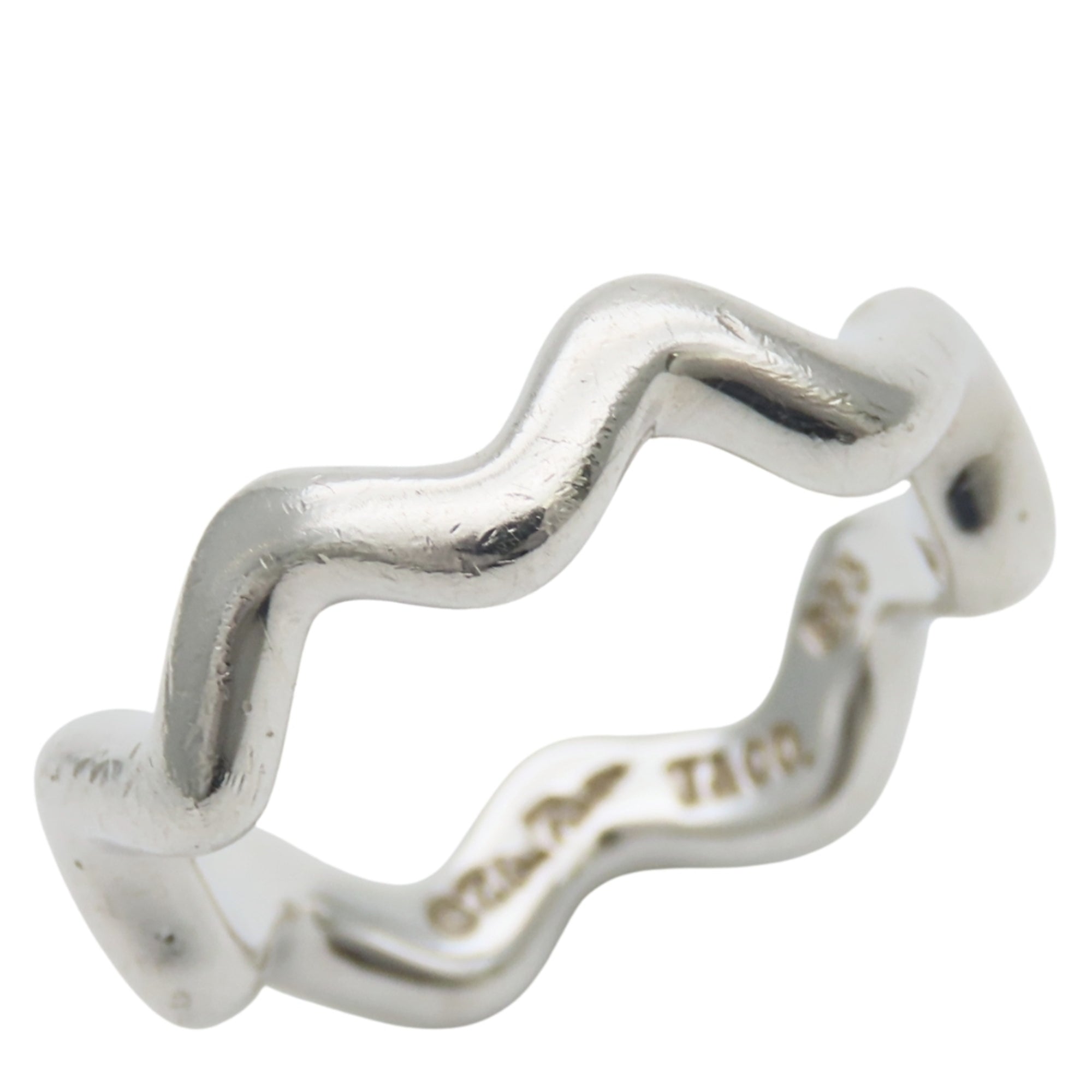 Tiffany Silver Silver 925 Band Ring (Pre-Owned)