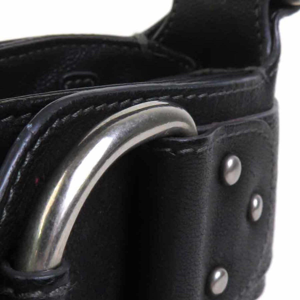 Bally Black Leather Shoulder Bag (Pre-Owned)
