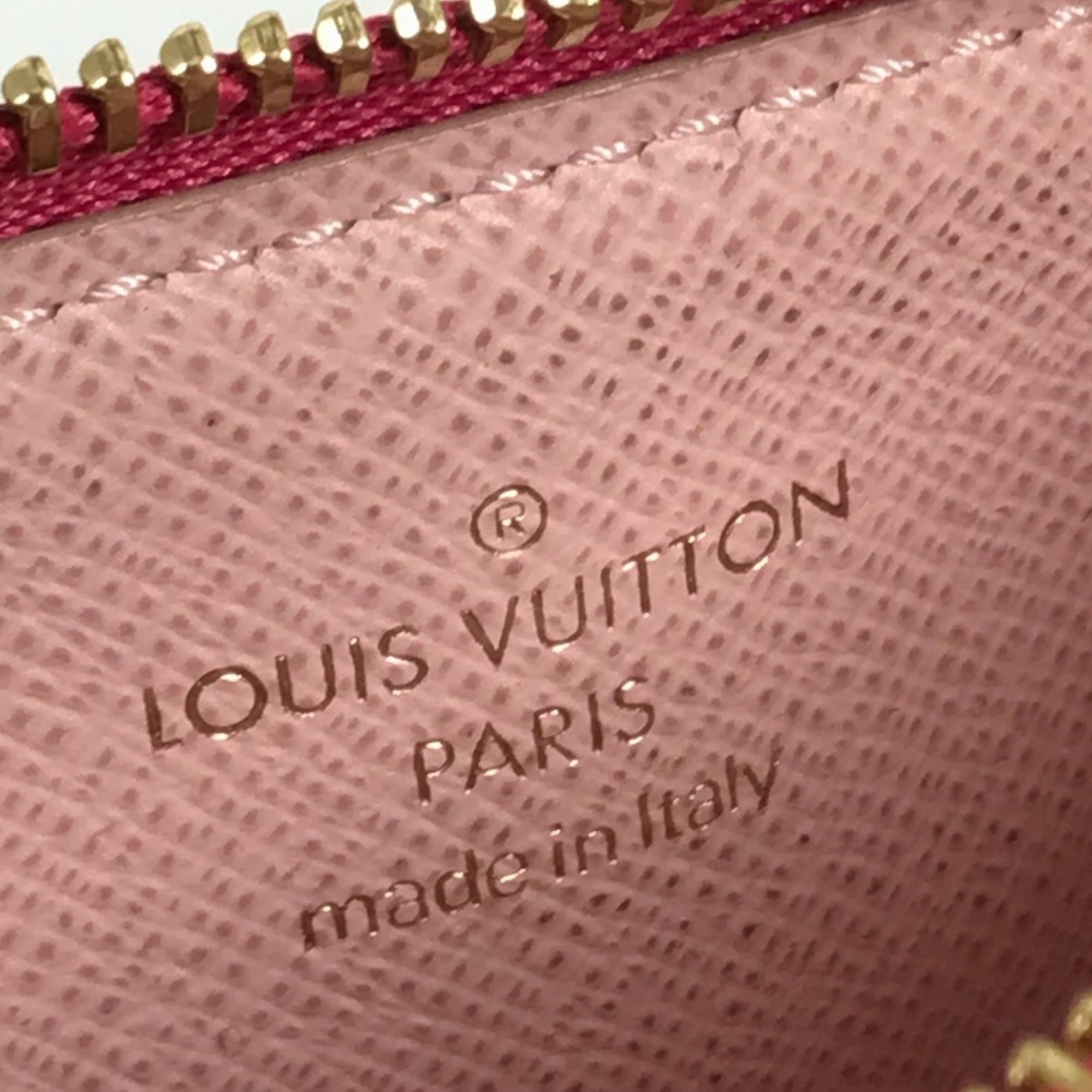 Louis Vuitton Brown Monogram Pink Monogram Coin Purse/Coin Case (Pre-Owned)