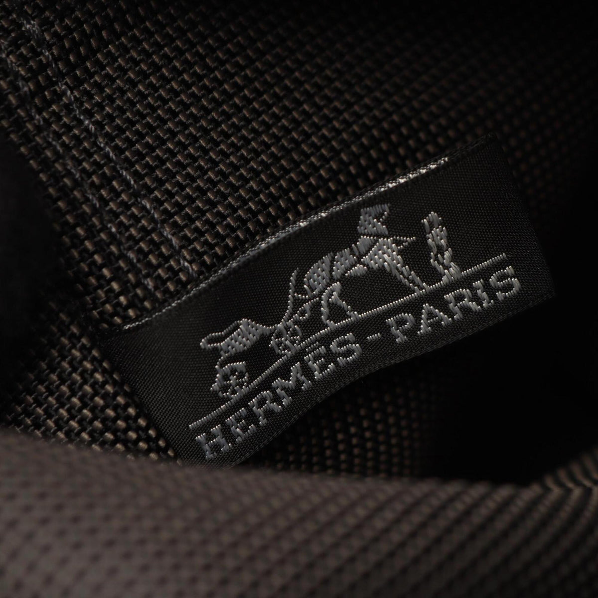 Hermes Gray Nylon Canvas Backpack (Pre-Owned)