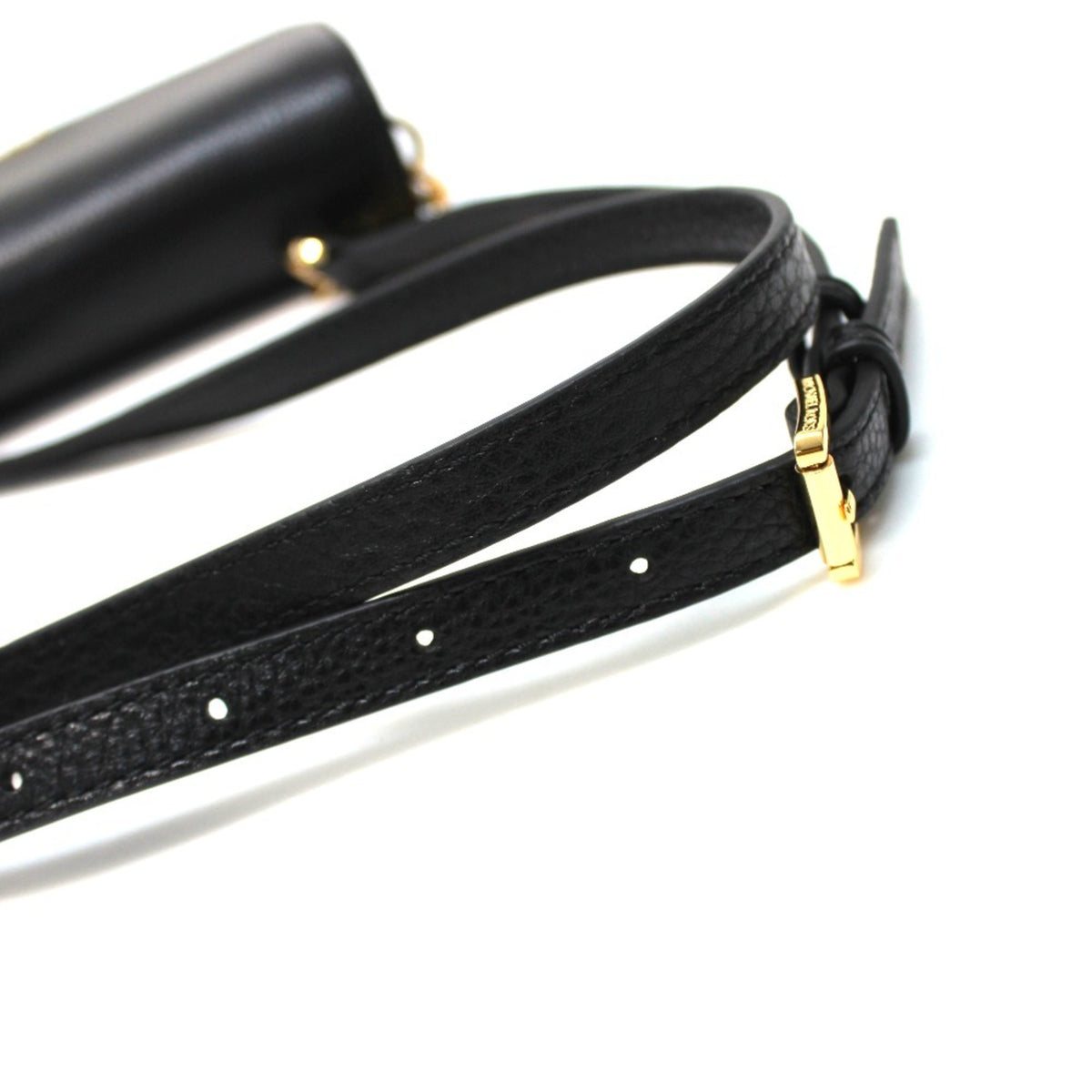 Michael Kors Black Leather Pochette Shoulder Bag (Pre-Owned)