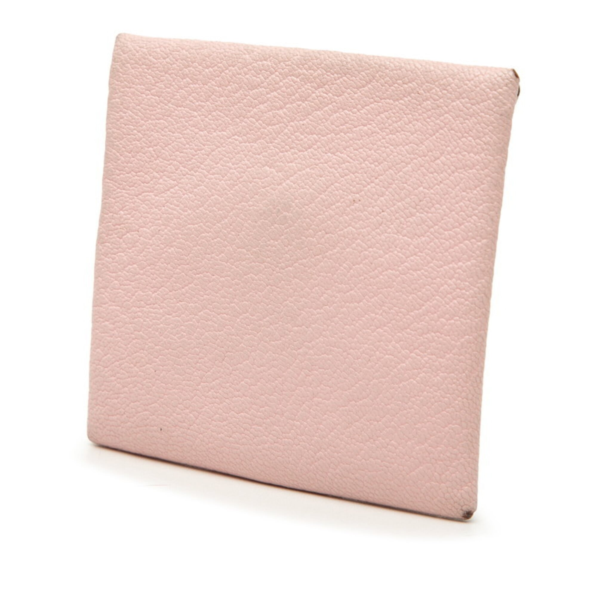 Hermes Rose Sakura Chevre Myzore Leather Coin Purse/Coin Case (Pre-Owned)