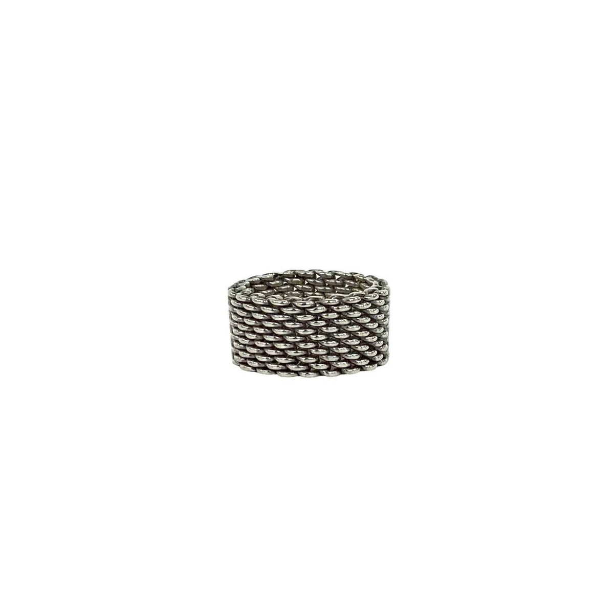 Tiffany Silver Silver 925 Band Ring (Pre-Owned)