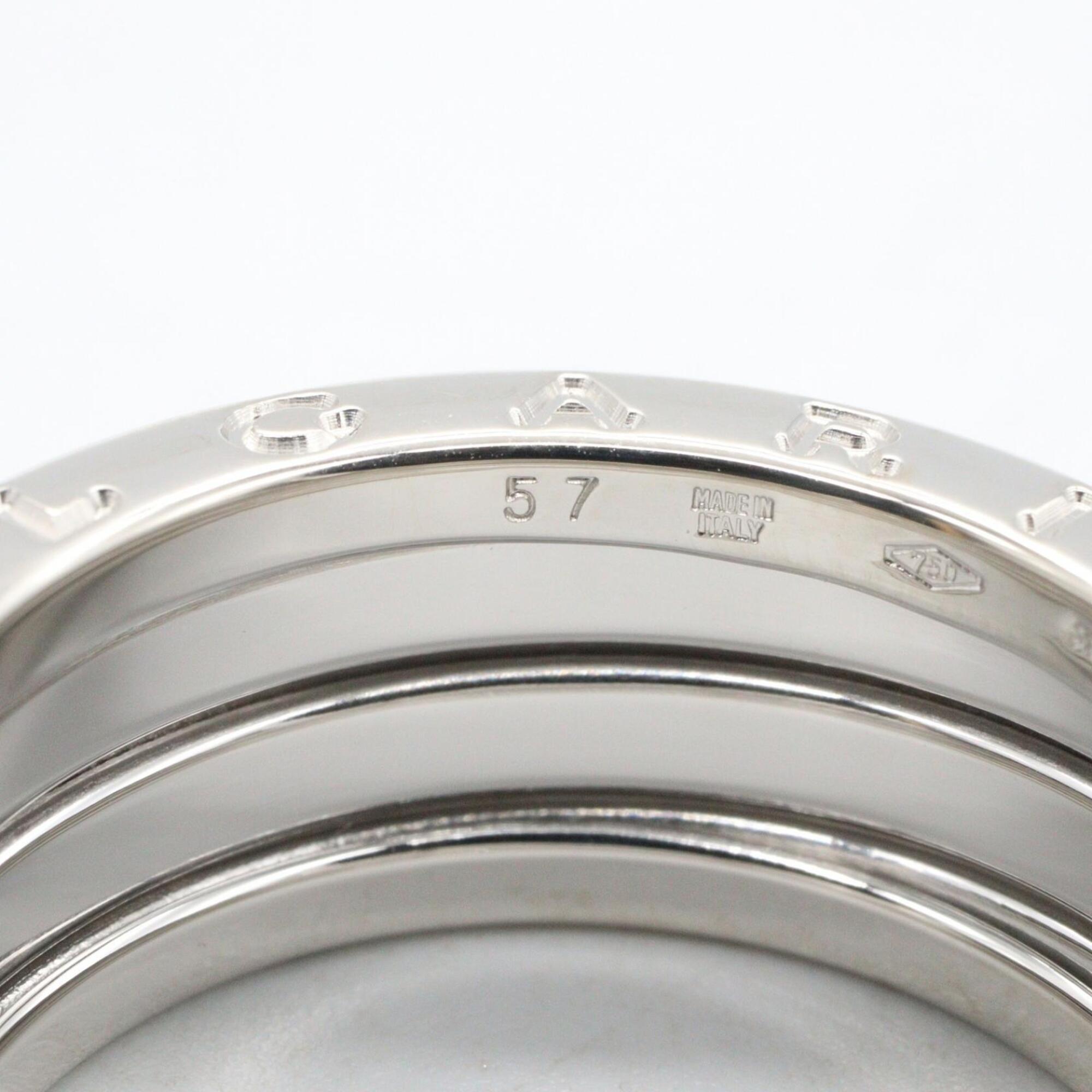 Bvlgari Silver White Gold (18K) Band Ring (Pre-Owned)