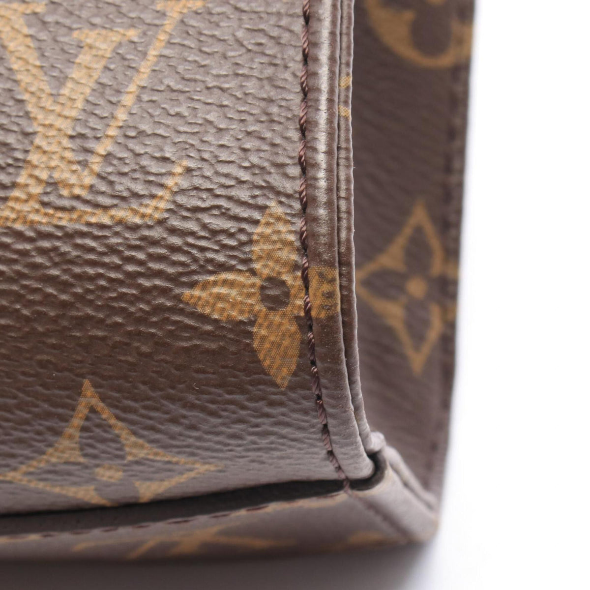 Louis Vuitton Brown Pvc Leather Handbag (Pre-Owned)