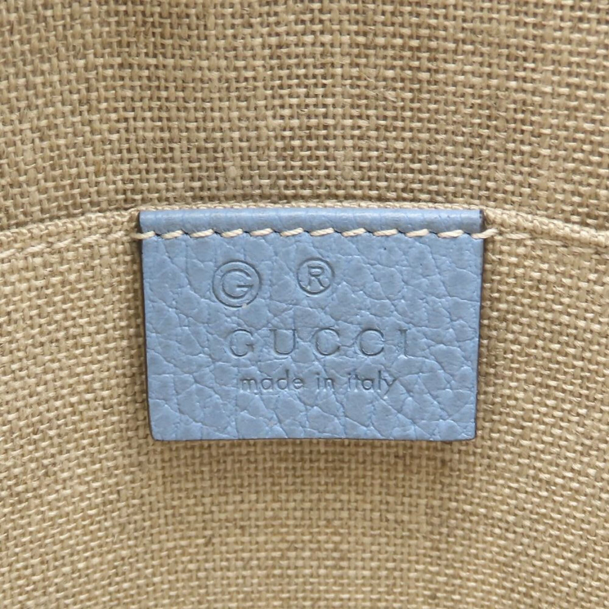Gucci Light Blue Leather Handbag (Pre-Owned)