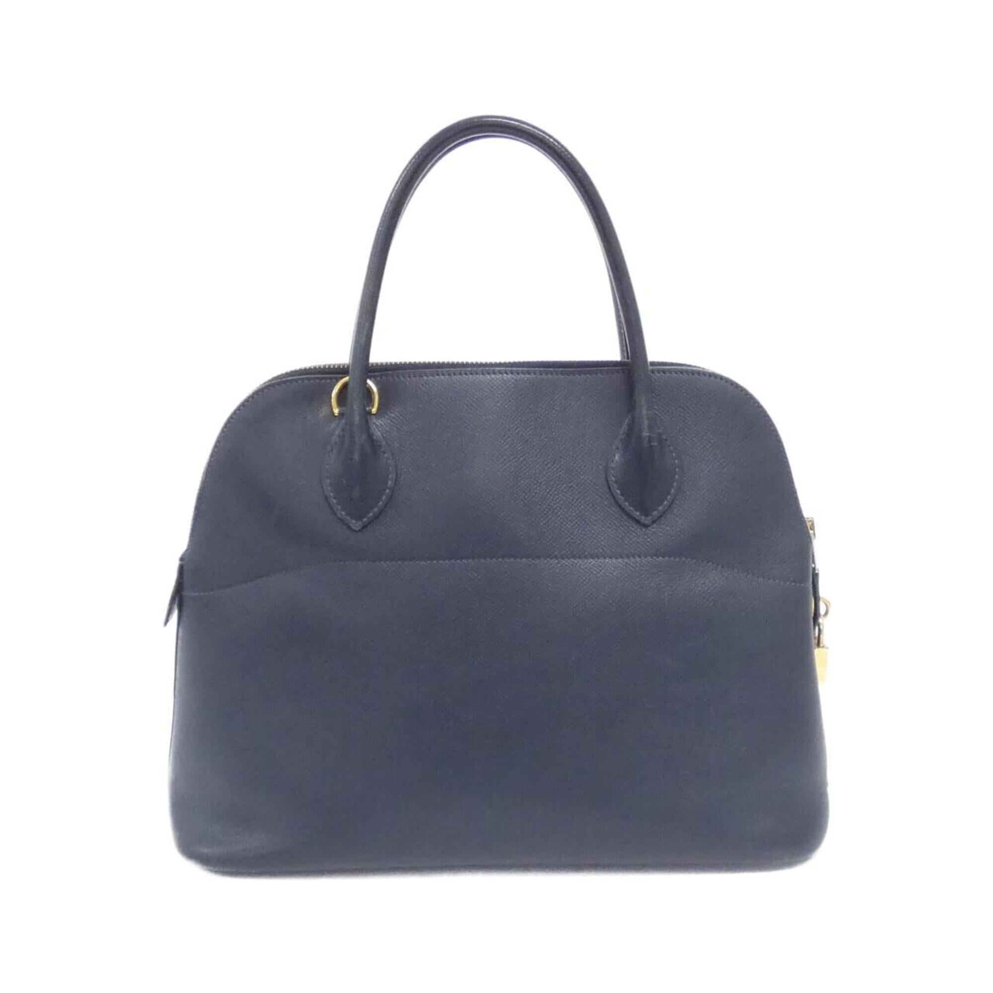 Hermes Navy Courchevel Leather Handbag (Pre-Owned)