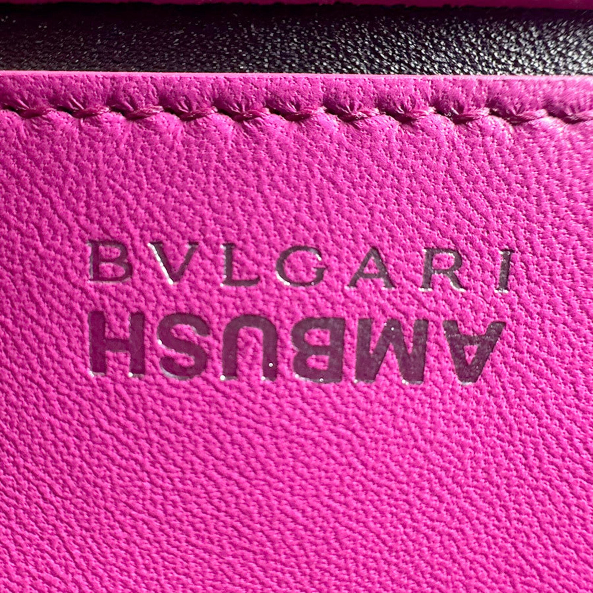 Bvlgari Pink Leather Fanny Pack Shoulder Bag (Pre-Owned)