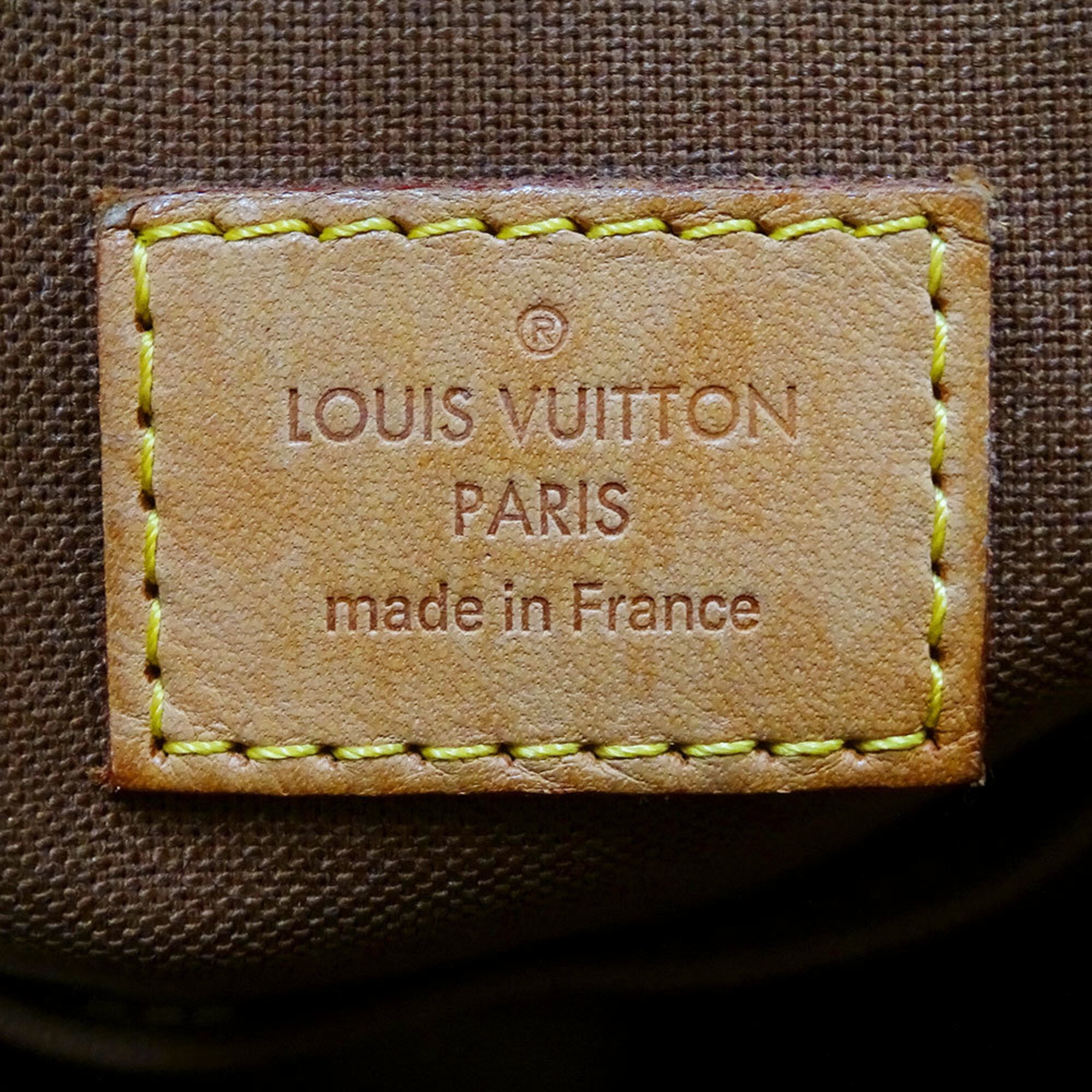 Louis Vuitton Brown Monogram Canvas Handbag Tote Bag (Pre-Owned)