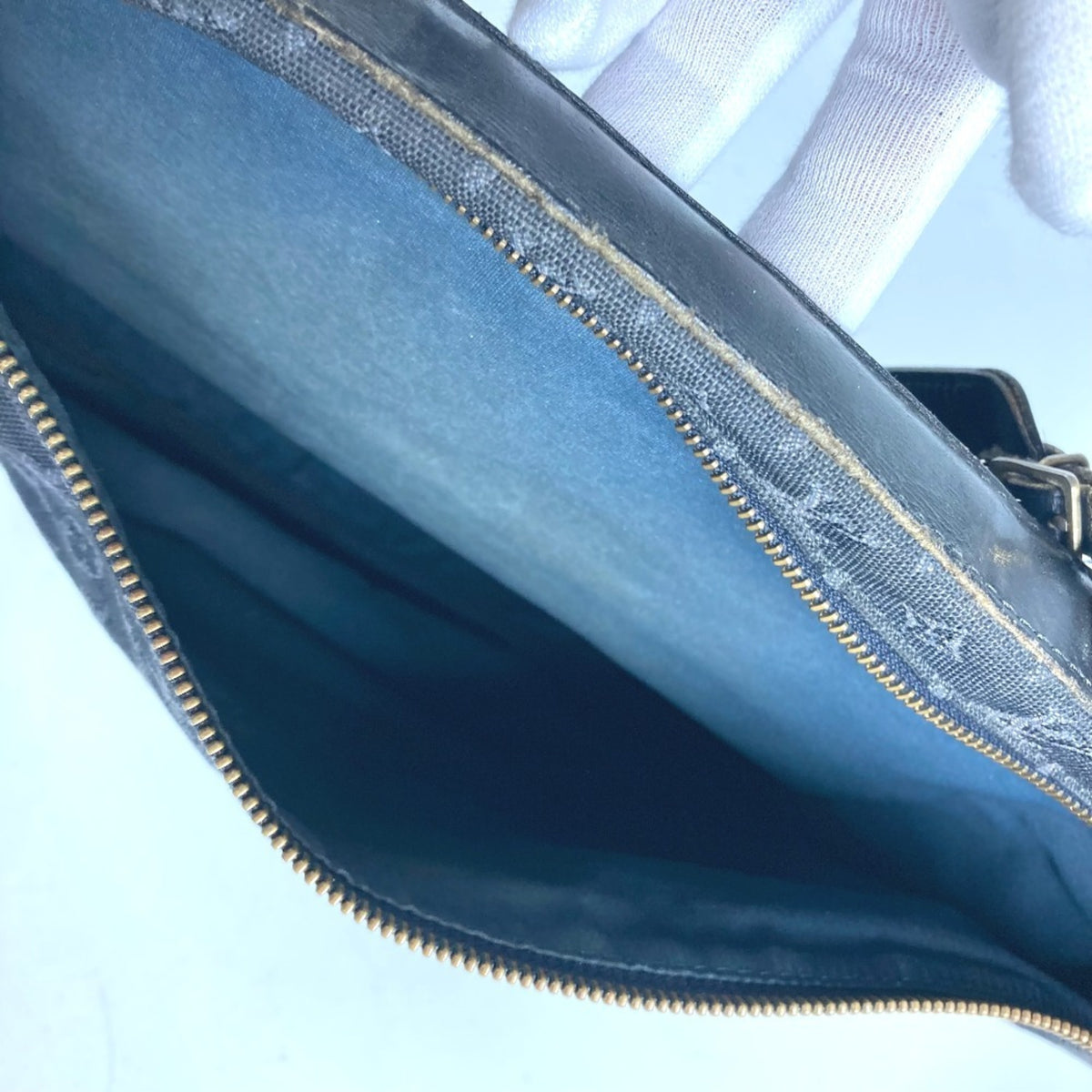Louis Vuitton Bleu Celeste Tst Blue Monogram Canvas Boston Bag Handbag (Pre-Owned)