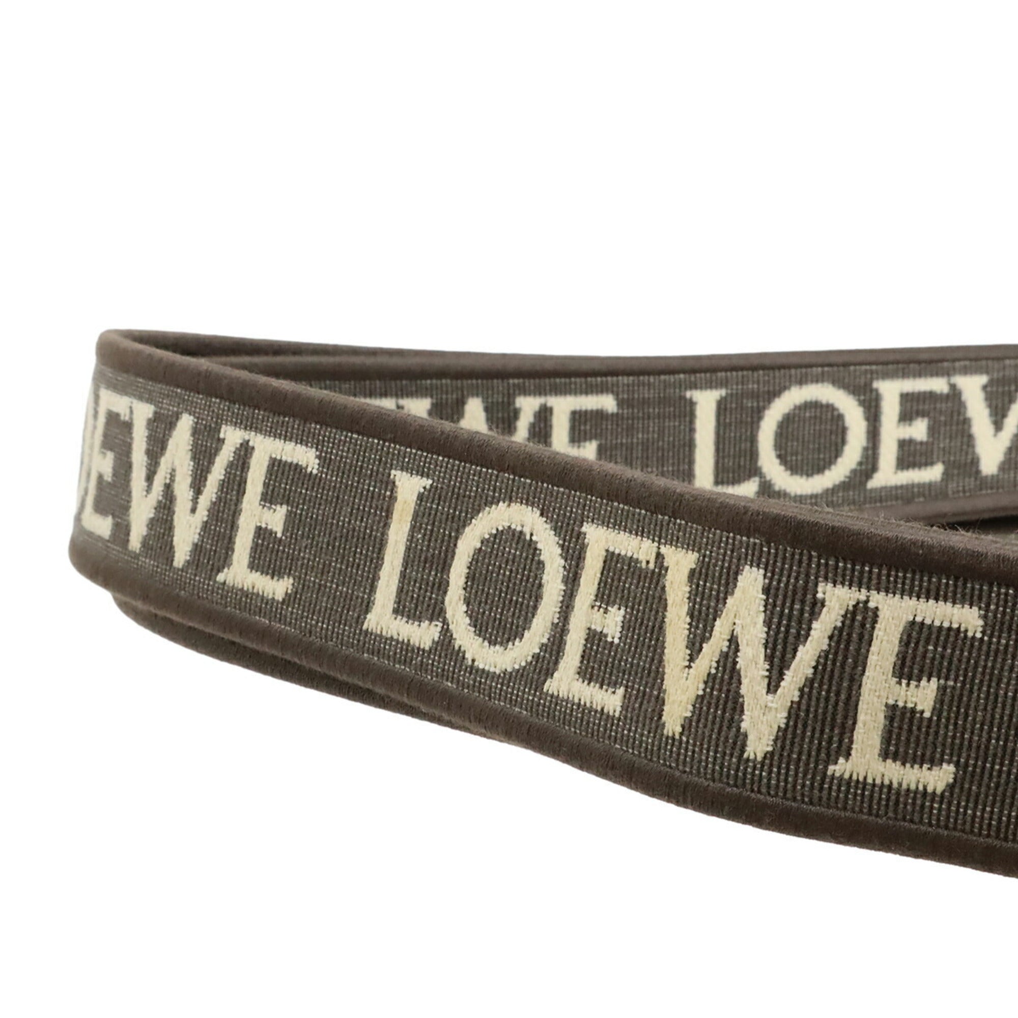 Loewe Charcoal Gray Leather Shoulder Bag (Pre-Owned)