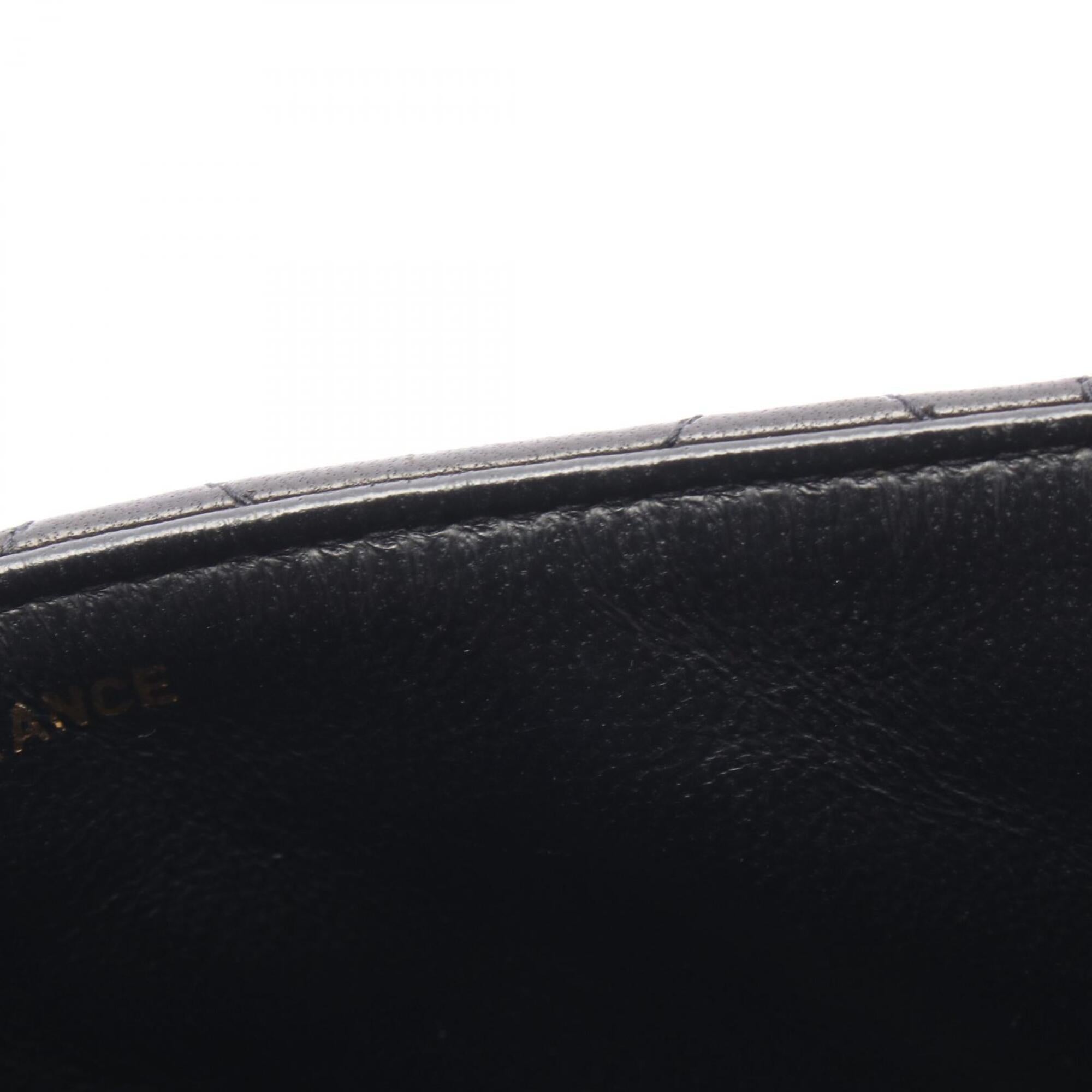 Chanel Matelasse Black Leather Handbag (Pre-Owned)