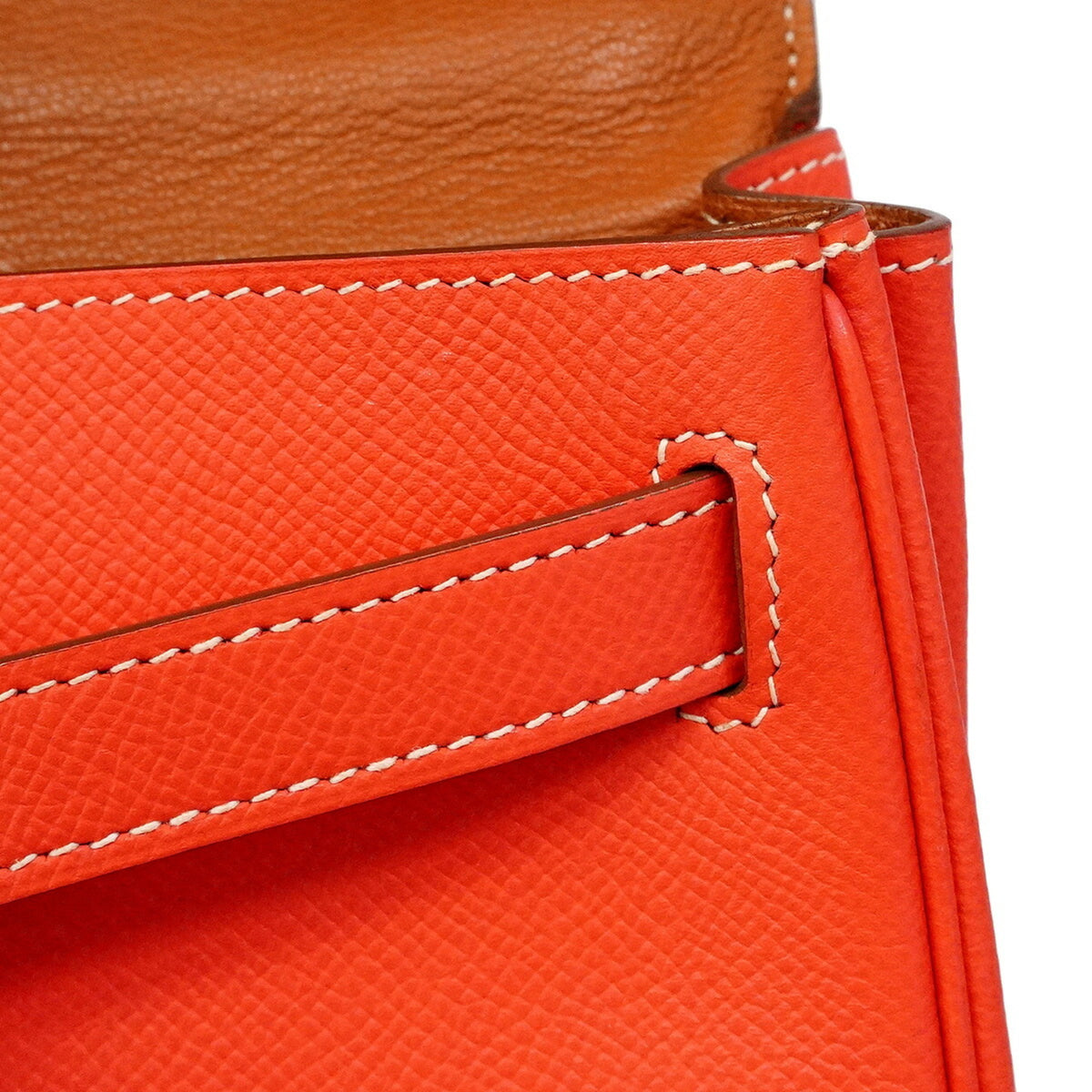 Hermes Gold Rose Jaipur Leather Handbag (Pre-Owned)