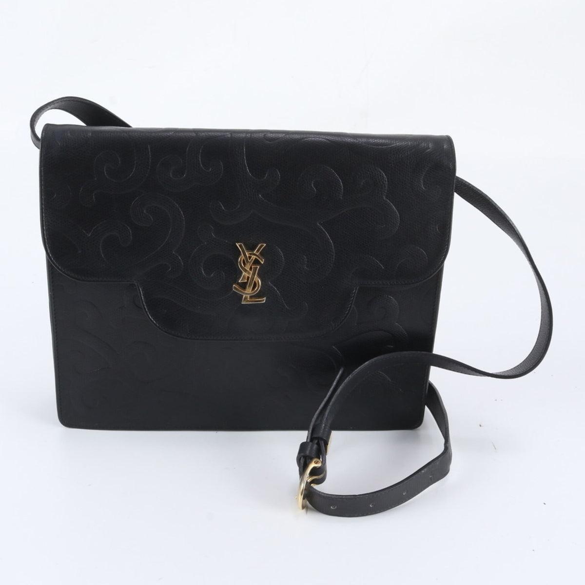 Yves Saint Laurent Black Leather Shoulder Bag (Pre-Owned)