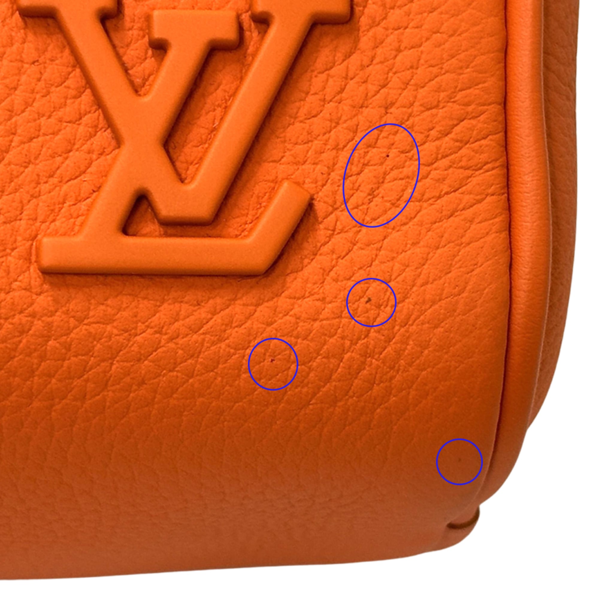 Louis Vuitton Orange Leather Handbag Shoulder Bag (Pre-Owned)