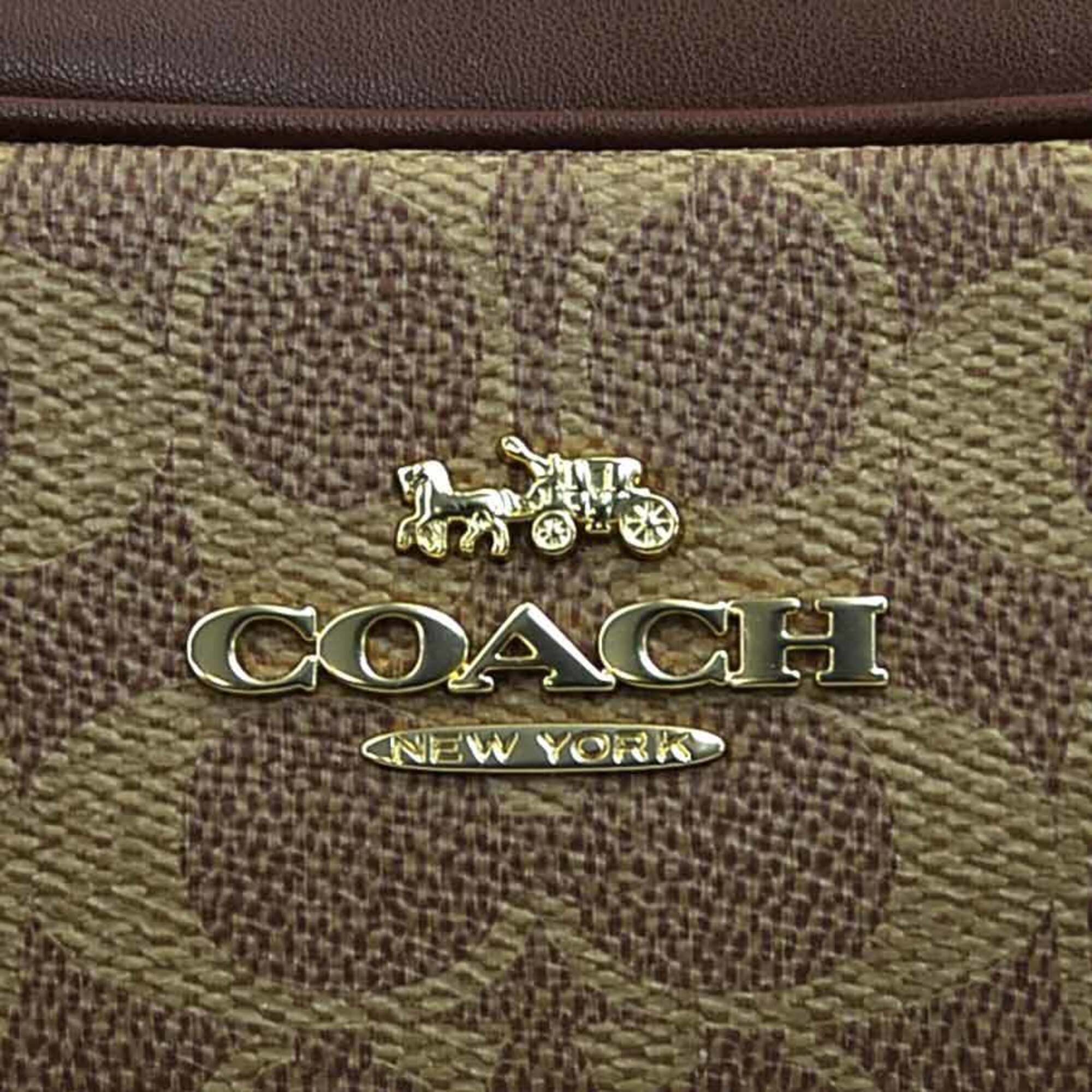 Coach Brown Leather Shoulder Bag (Pre-Owned)