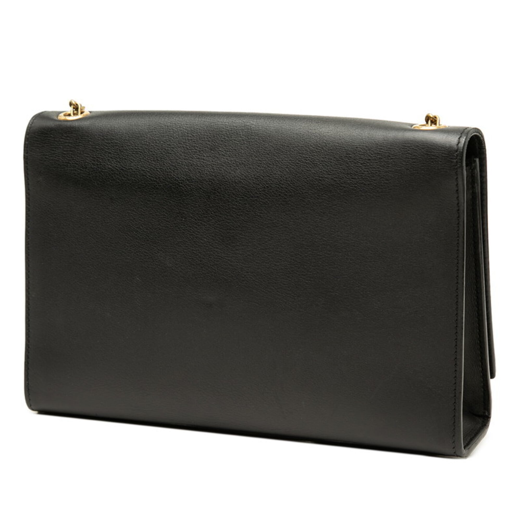 Saint Laurent Black Leather Shoulder Bag (Pre-Owned)